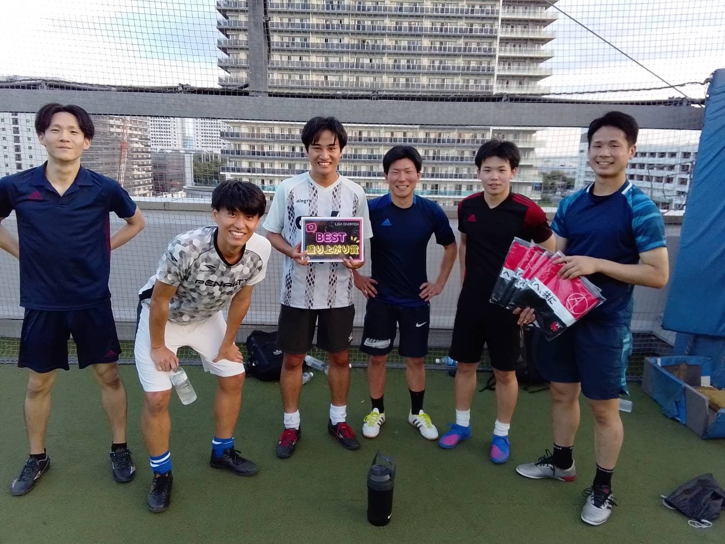 2025年9月27日 有明 BUDDYスポーツアリーナ 屋上人工芝コート フットサル 大会風景