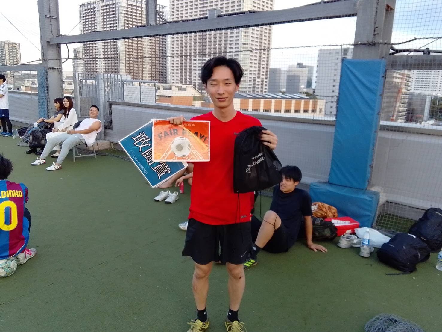 2025年9月27日 有明 BUDDYスポーツアリーナ 屋上人工芝コート フットサル 大会風景