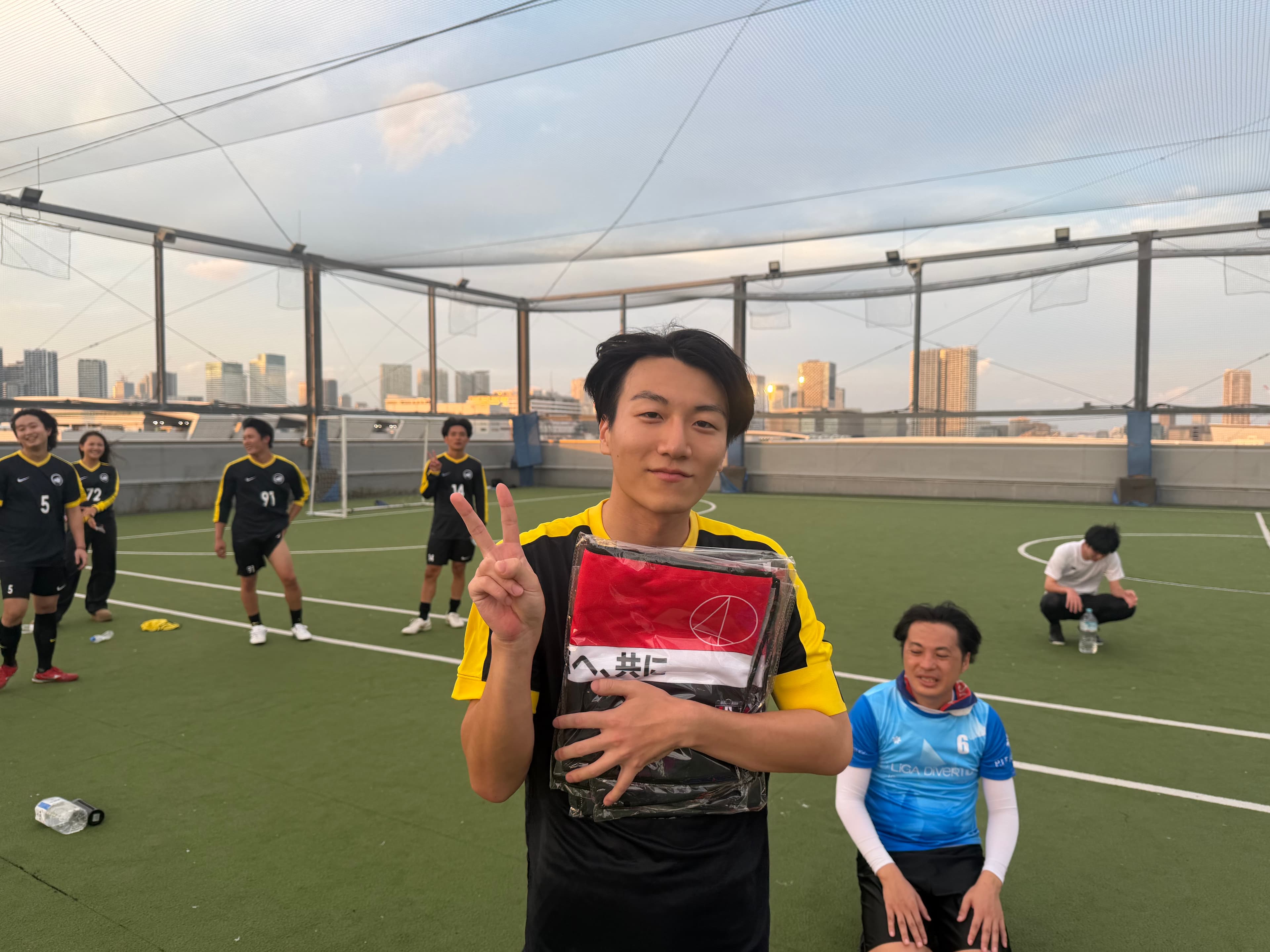 2025年9月28日 有明 BUDDYスポーツアリーナ 屋上人工芝コート フットサル 大会風景