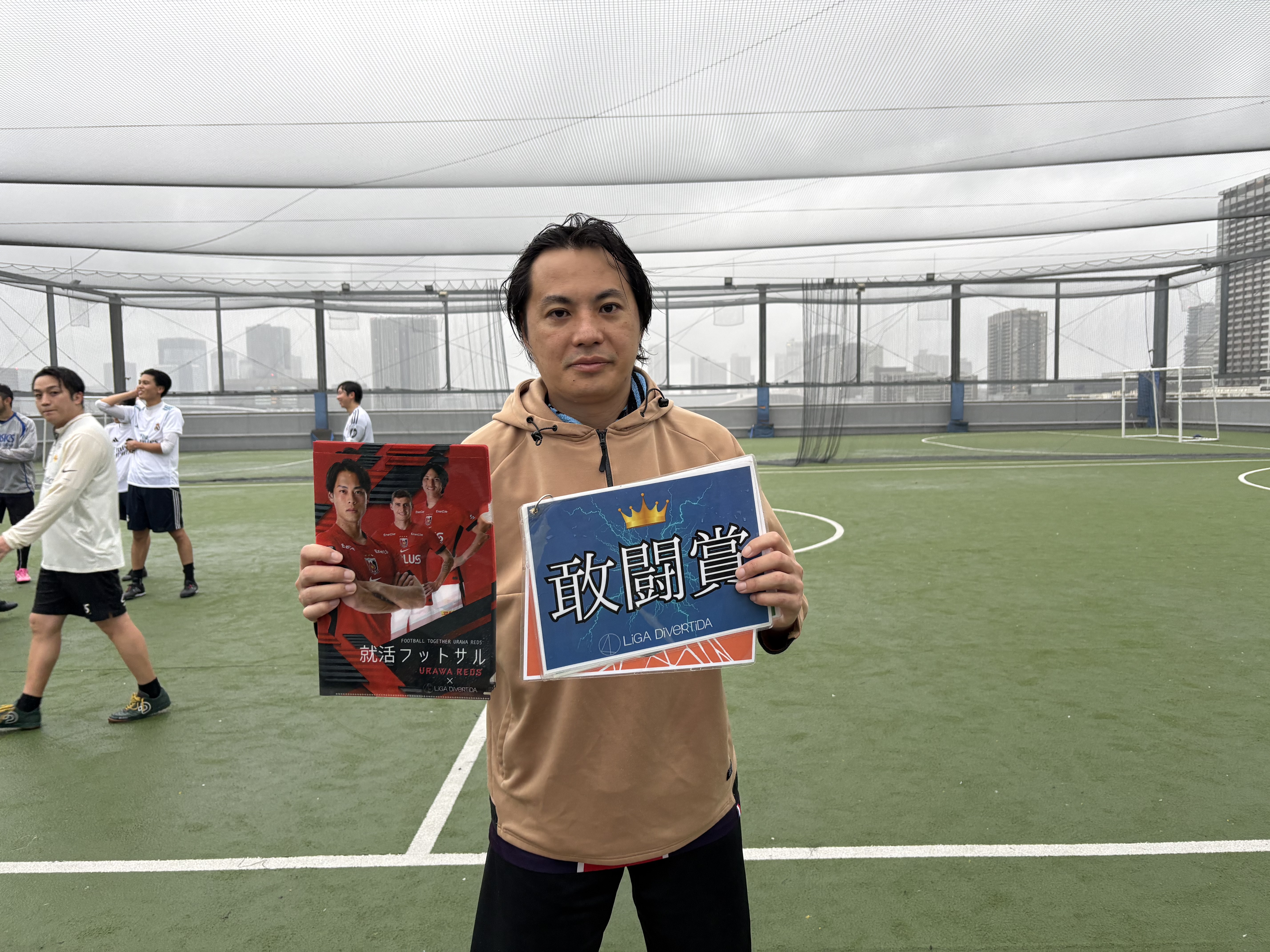2025年10月11日 有明 BUDDYスポーツアリーナ 屋上人工芝コート フットサル 大会風景