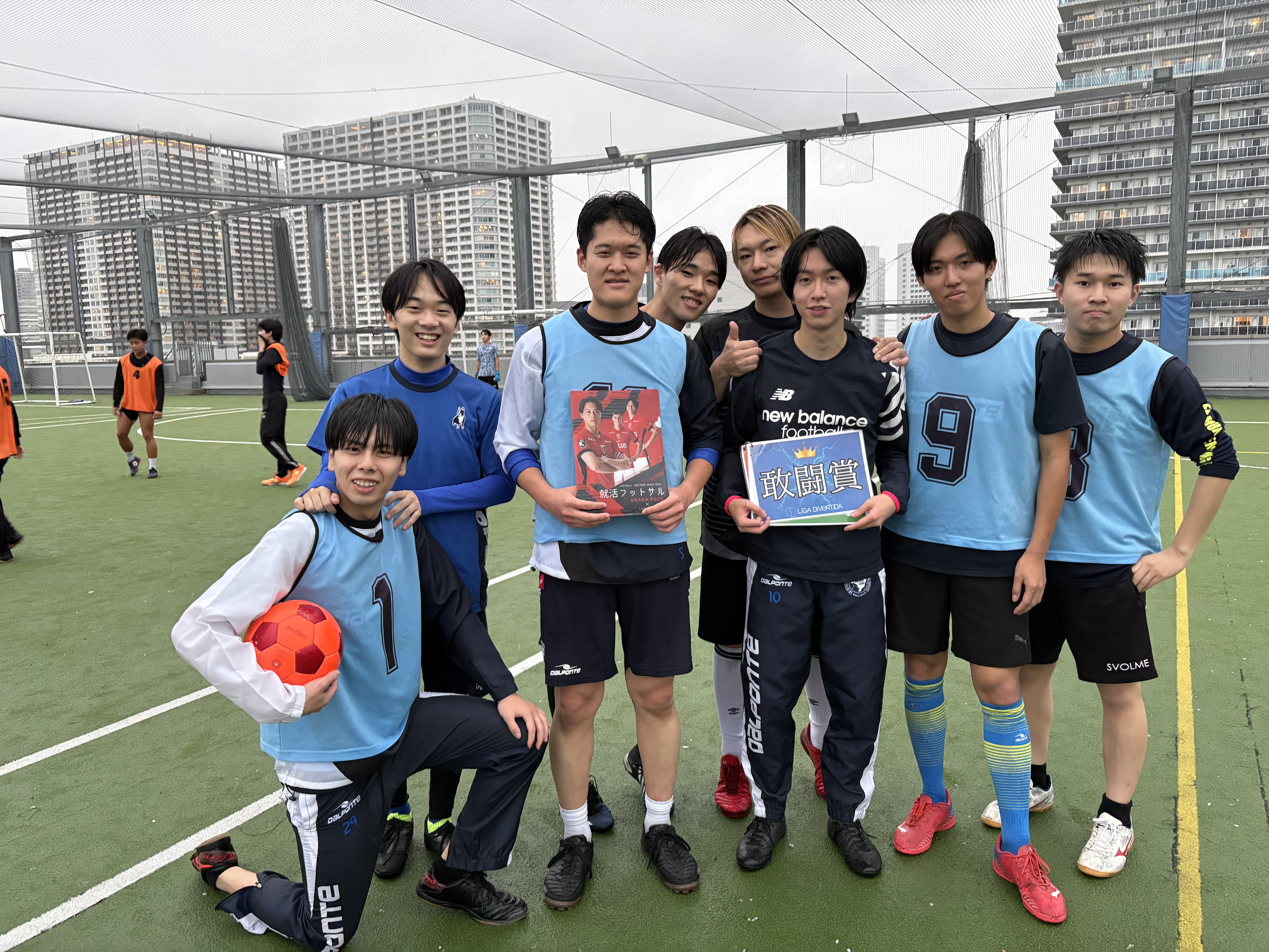 2025年10月26日 有明 BUDDYスポーツアリーナ 屋上人工芝コート フットサル 大会風景