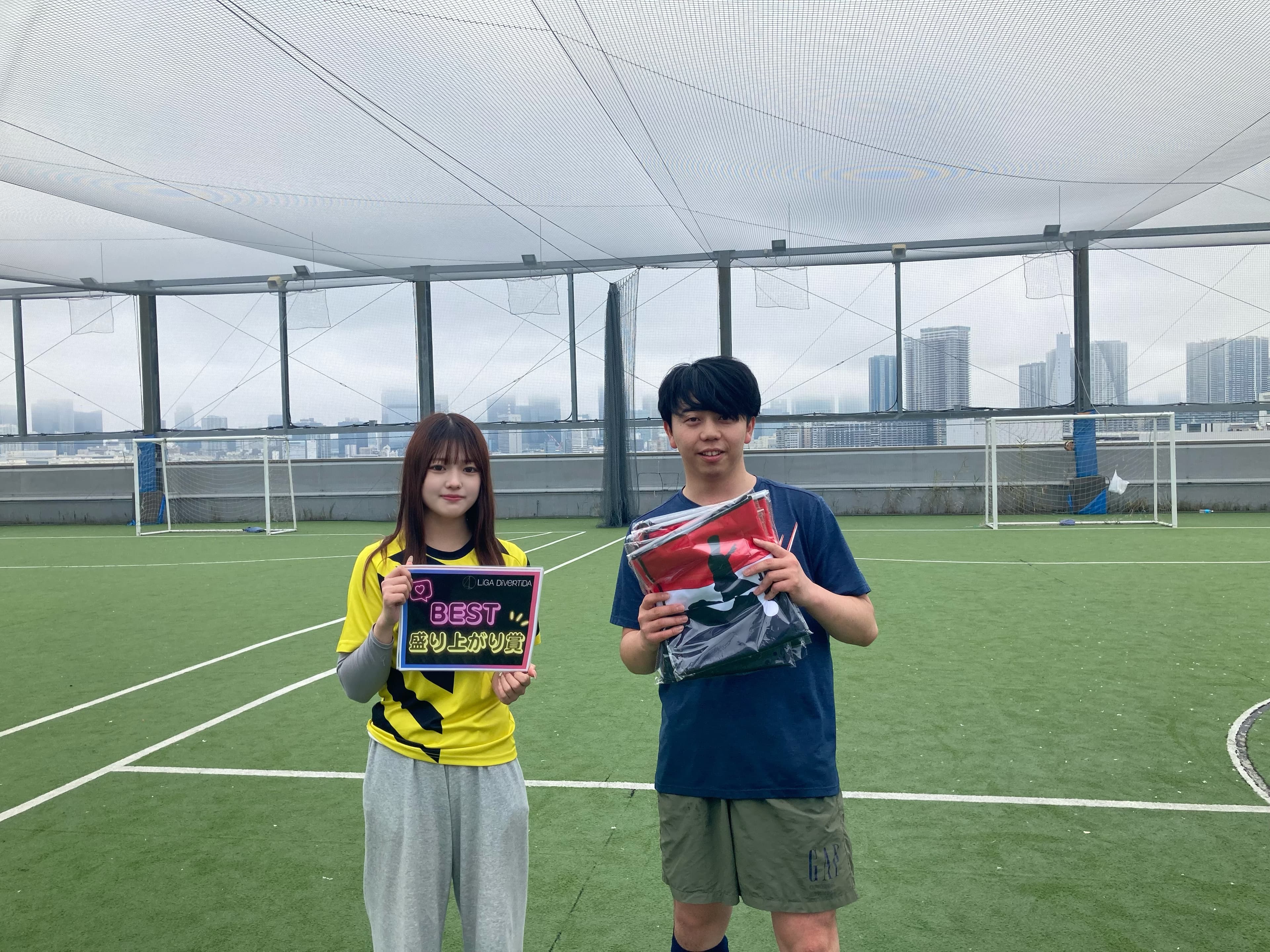 2025年10月26日 有明 BUDDYスポーツアリーナ 屋上人工芝コート フットサル 大会風景