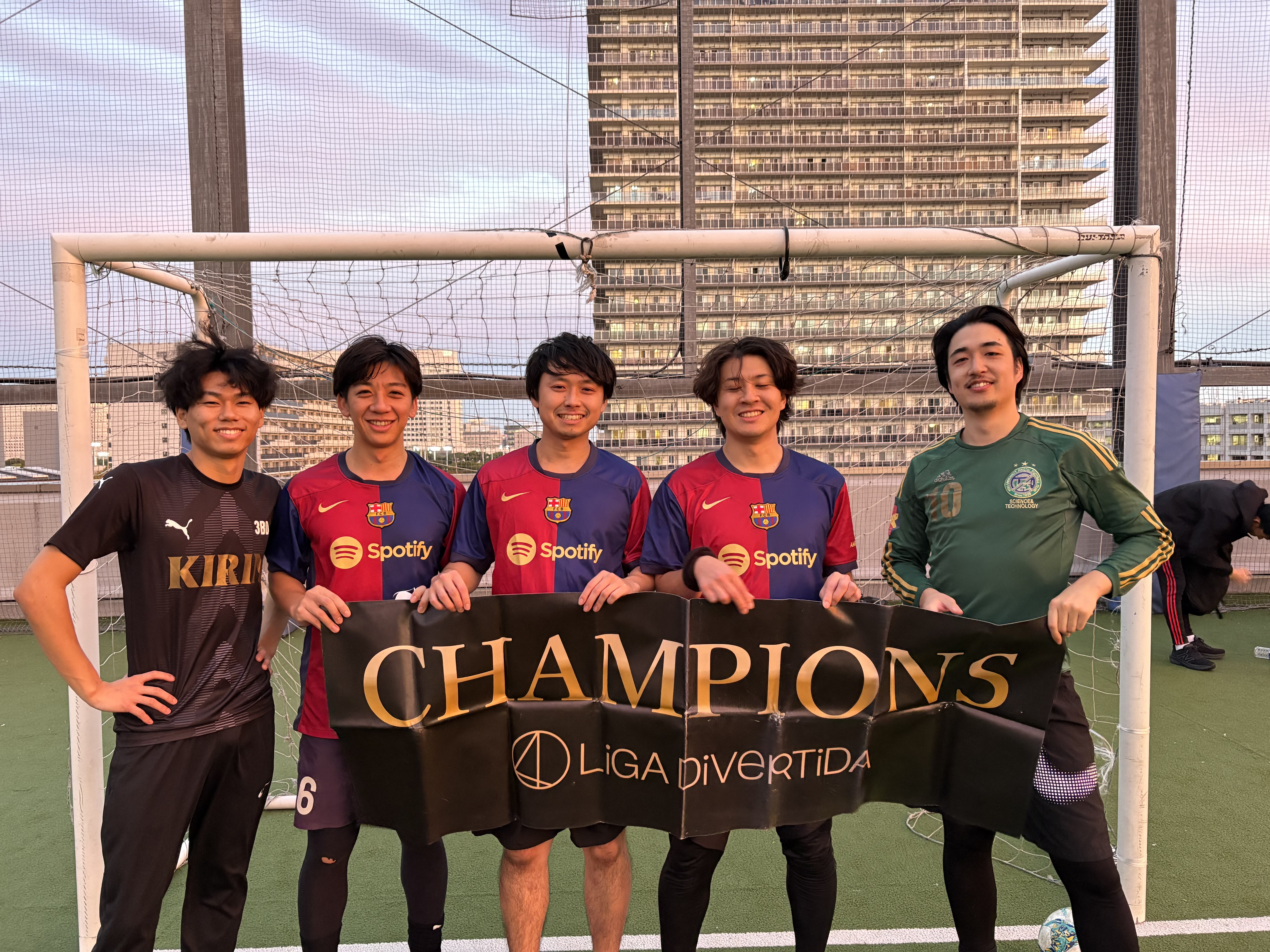 2025年11月2日 有明 BUDDYスポーツアリーナ 屋上人工芝コート フットサル 表彰