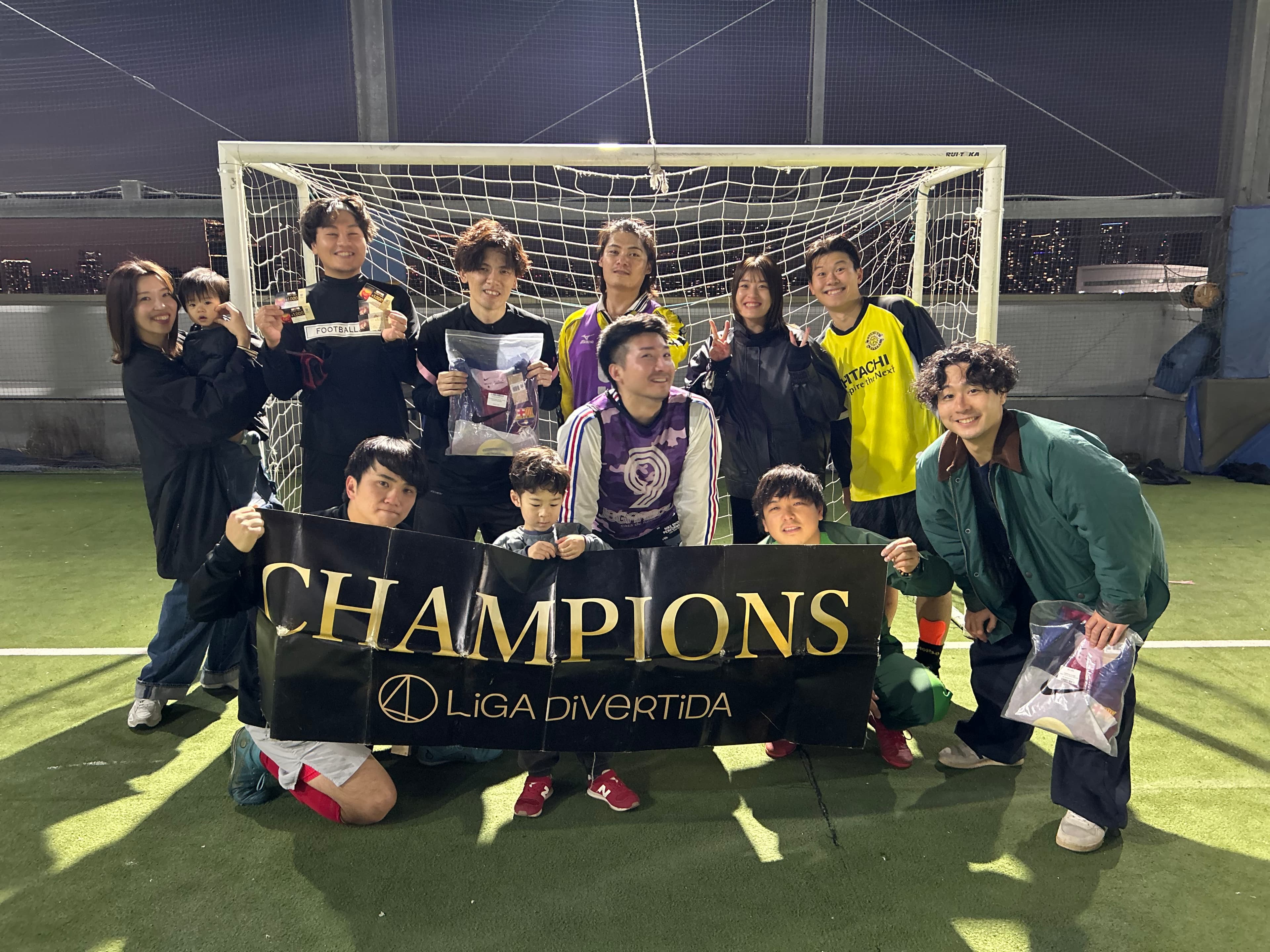 2025年11月30日 有明 BUDDYスポーツアリーナ 屋上人工芝コート フットサル 大会風景