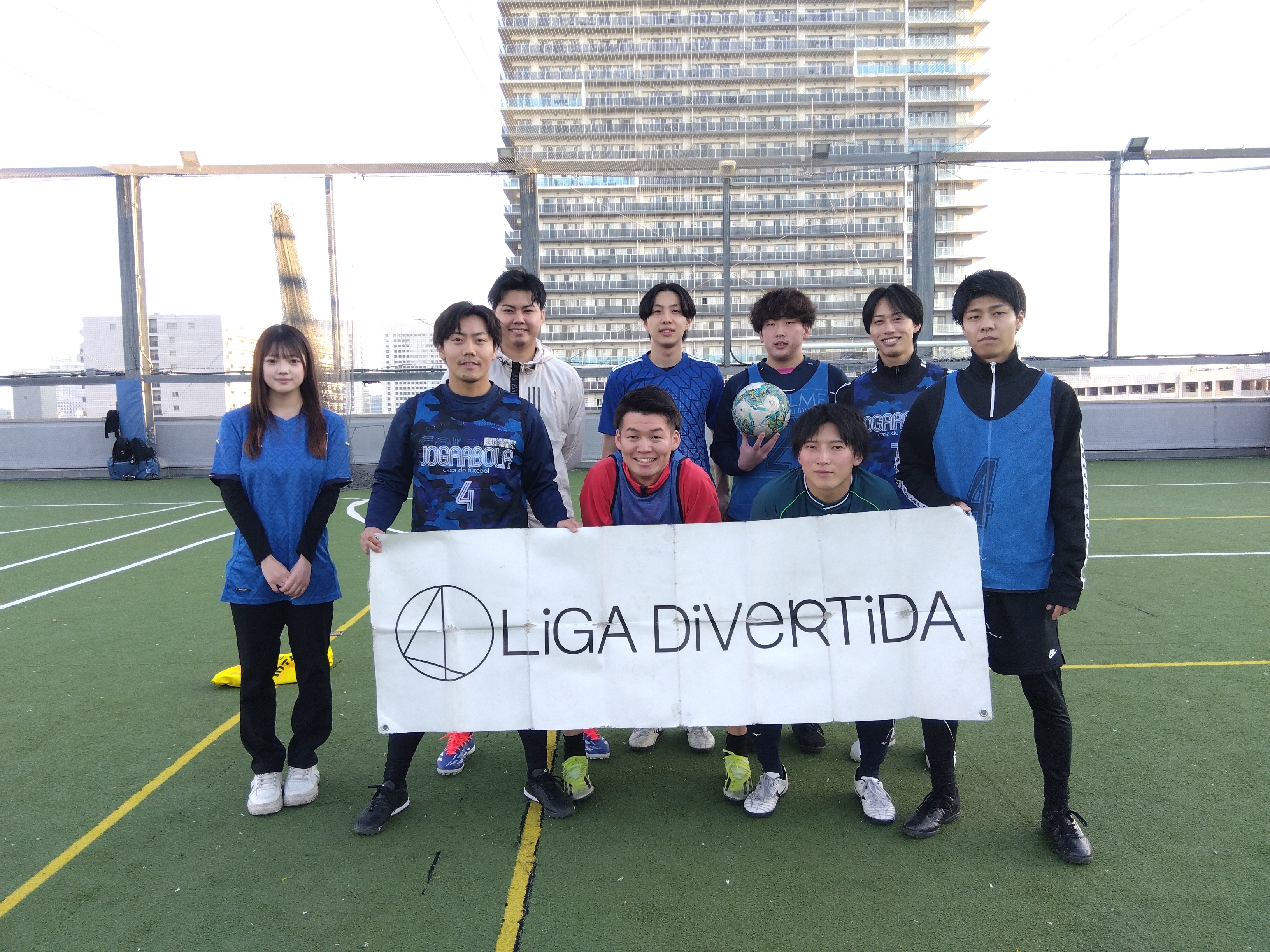 琉球ゴールデンキングス - 2025年12月7日 有明 BUDDYスポーツアリーナ 屋上人工芝コート フットサル