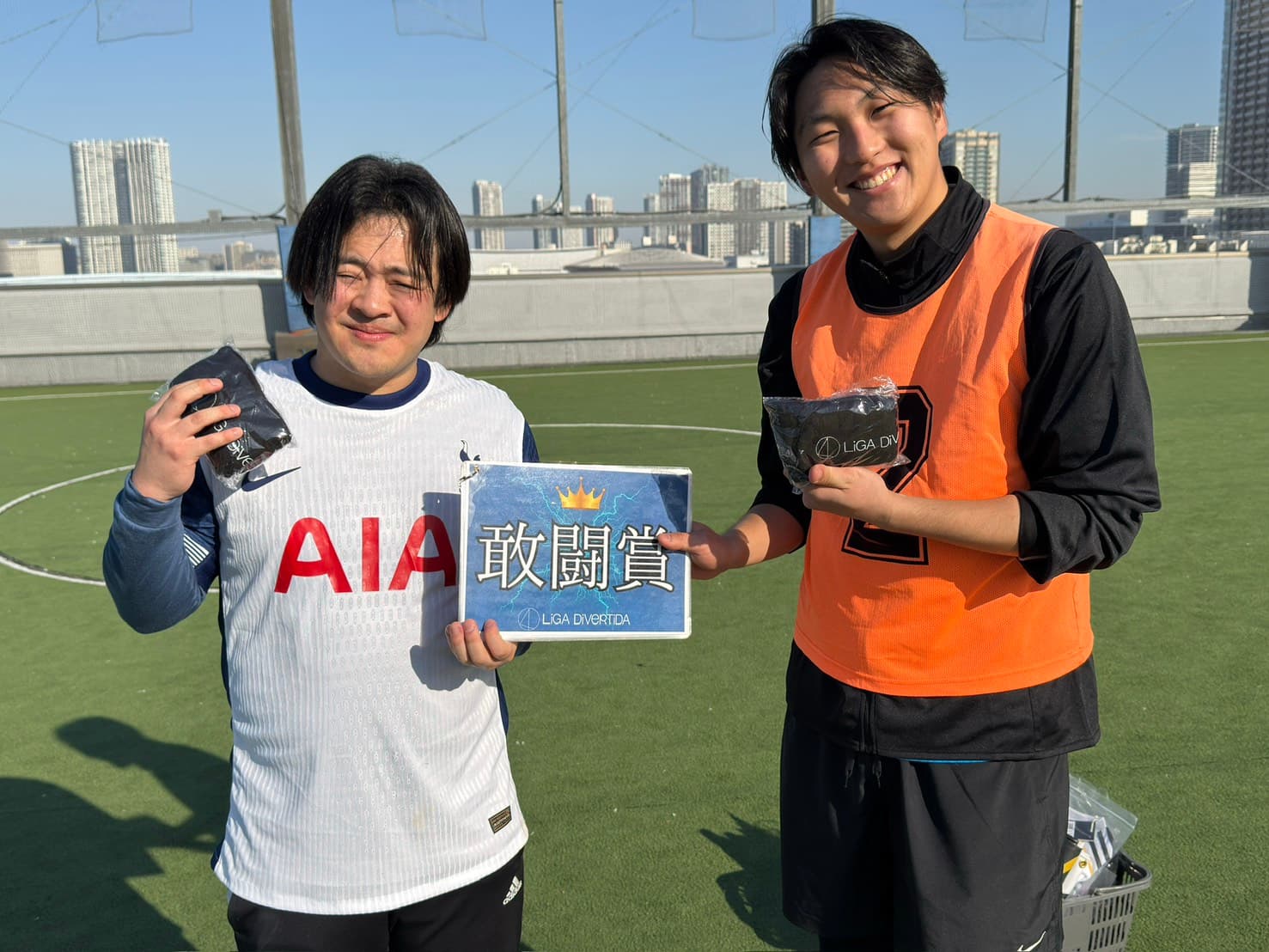 2025年12月30日 有明 BUDDYスポーツアリーナ 屋上人工芝コート フットサル 大会風景