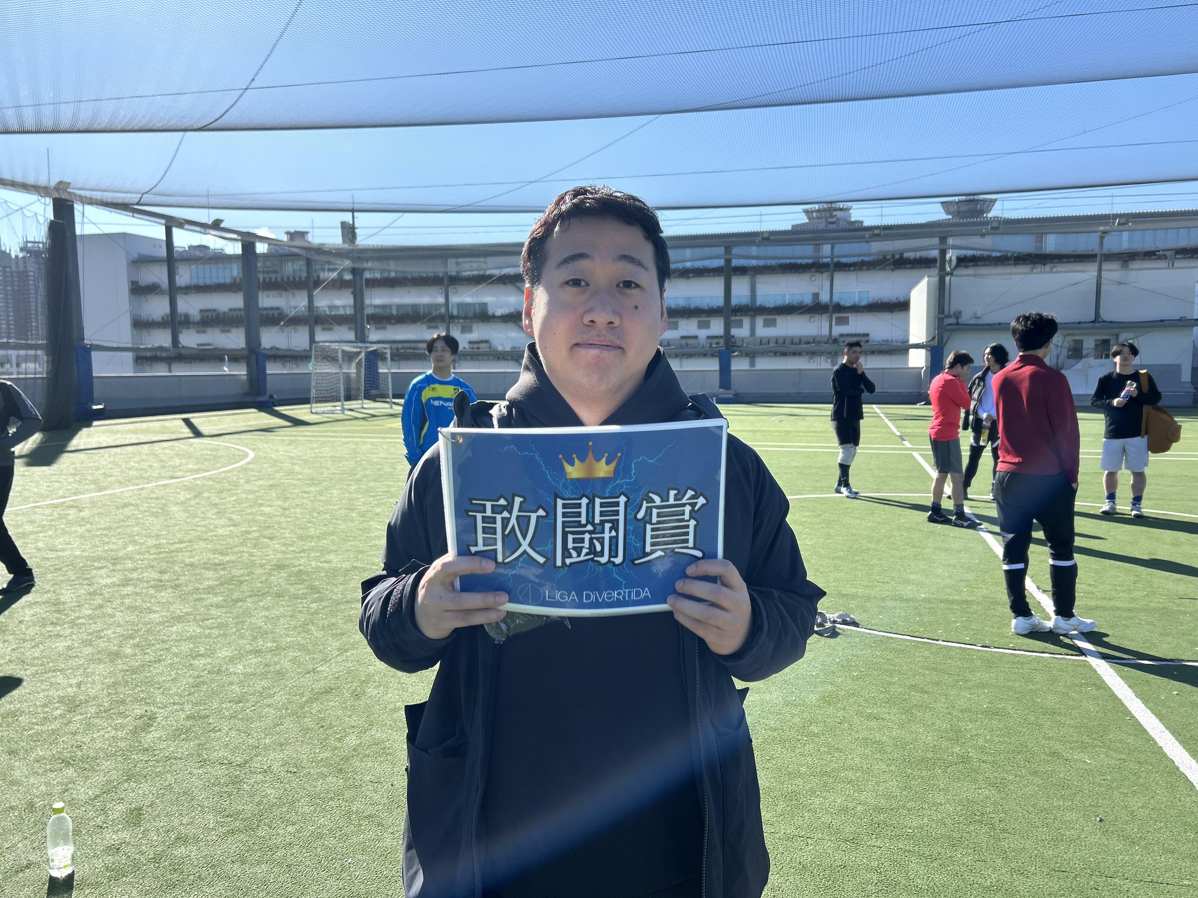 2026年1月4日 有明 BUDDYスポーツアリーナ 屋上人工芝コート フットサル 大会風景