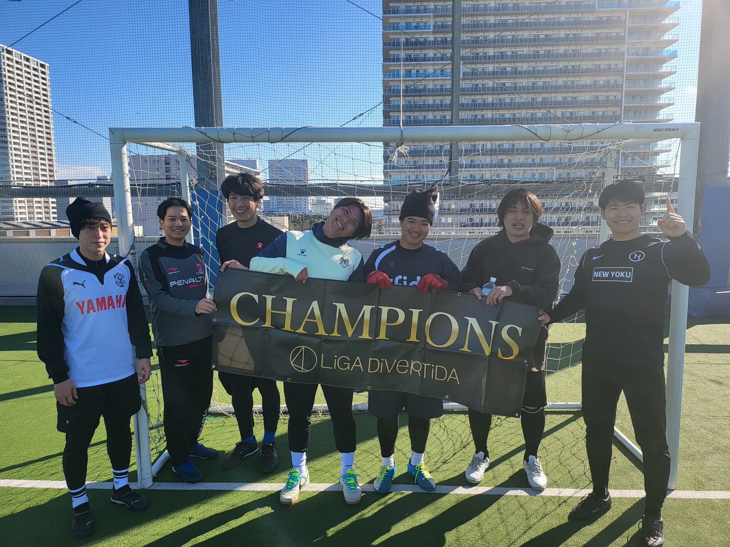 2026年1月4日 有明 BUDDYスポーツアリーナ 屋上人工芝コート フットサル 大会風景