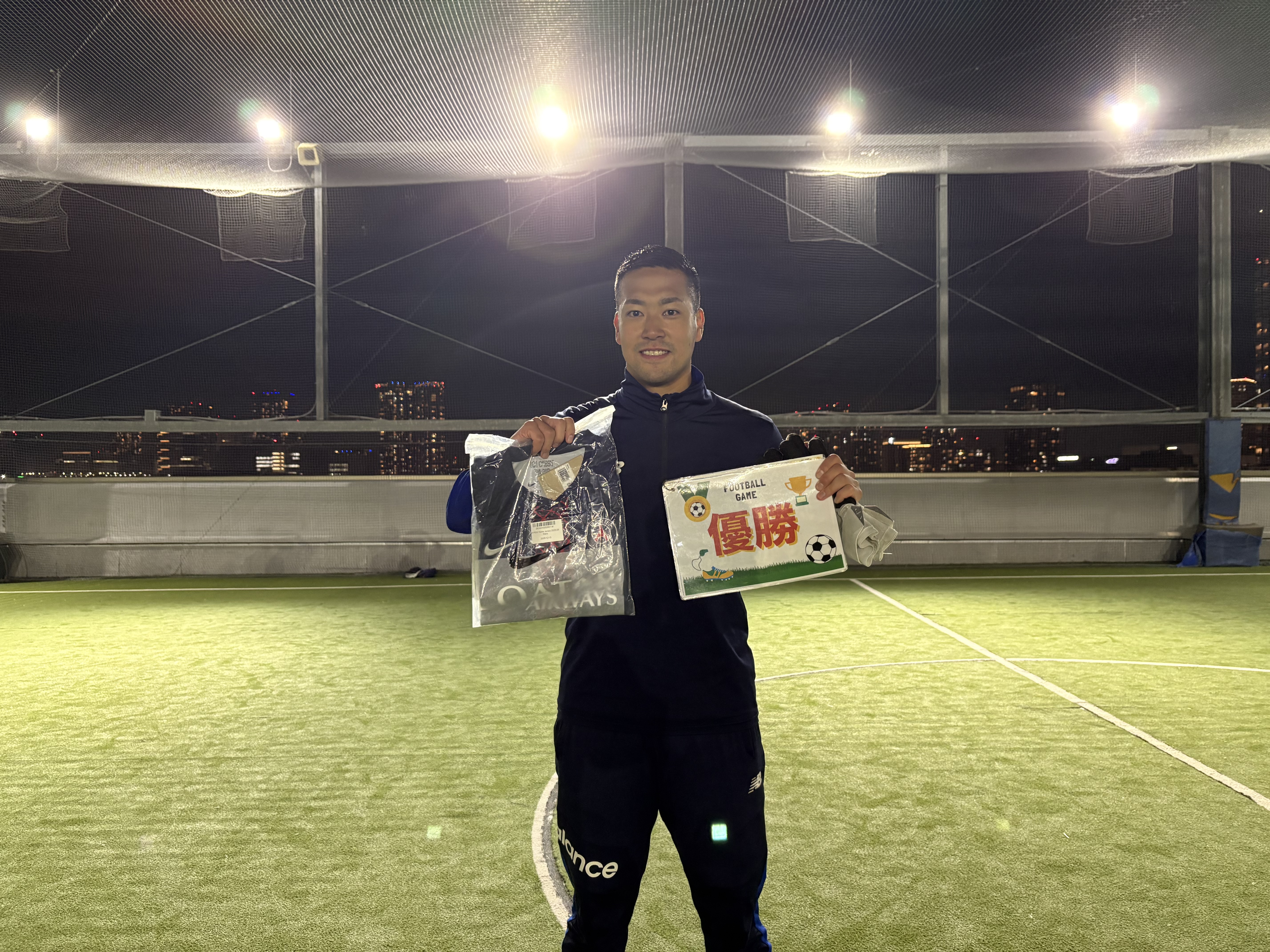 2026年1月17日 有明 BUDDYスポーツアリーナ 屋上人工芝コート フットサル 大会風景