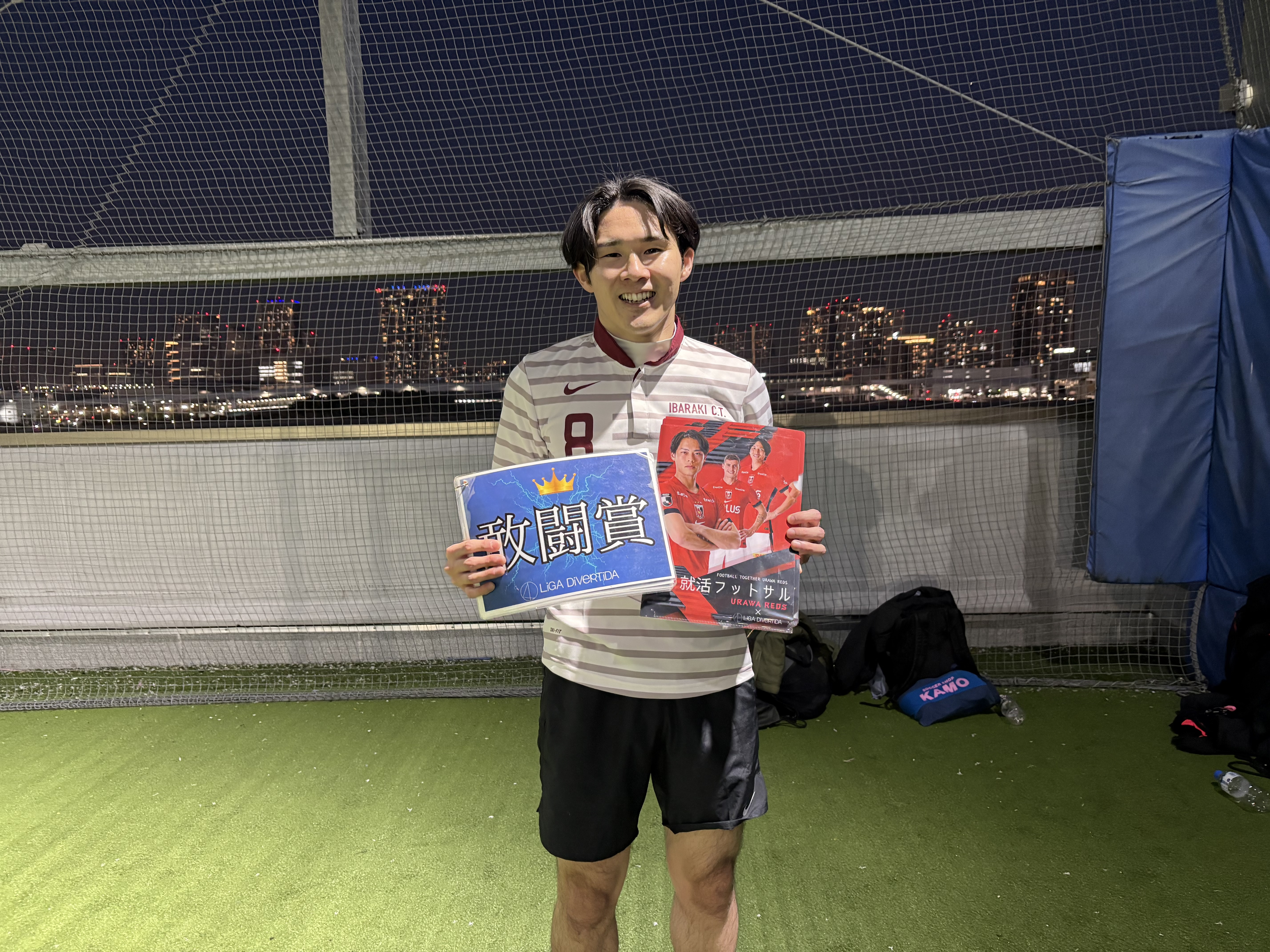 2026年1月17日 有明 BUDDYスポーツアリーナ 屋上人工芝コート フットサル 大会風景