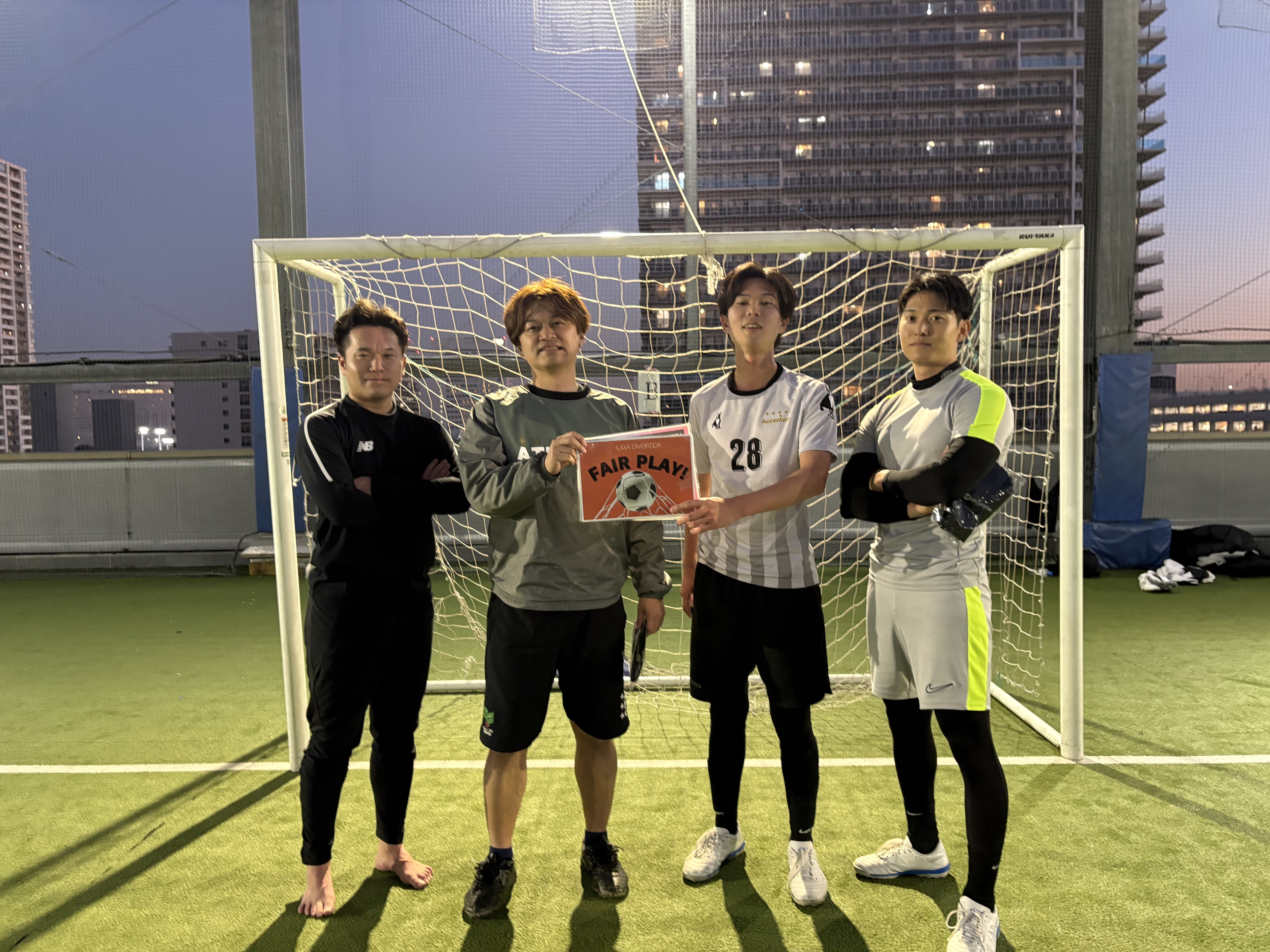 2026年1月17日 有明 BUDDYスポーツアリーナ 屋上人工芝コート フットサル 大会風景