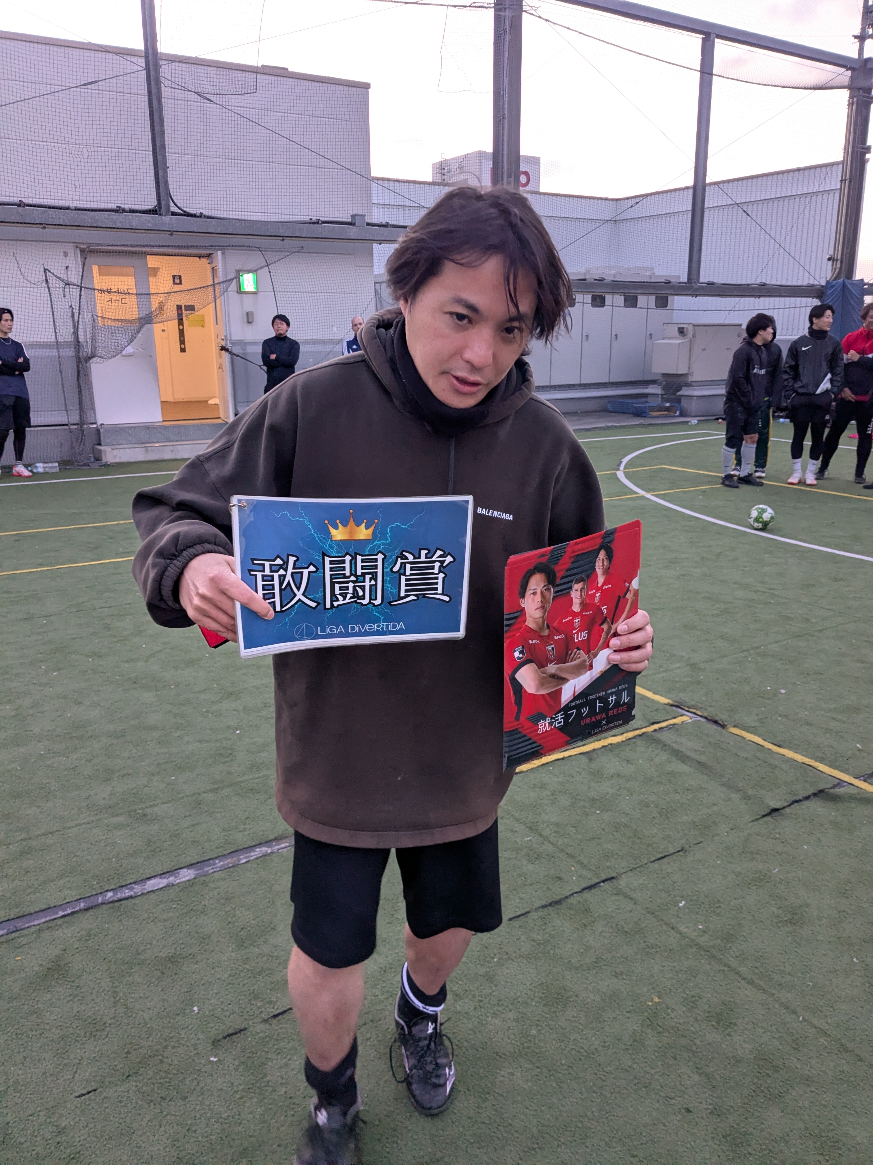 2026年1月24日 有明 BUDDYスポーツアリーナ 屋上人工芝コート フットサル 大会風景