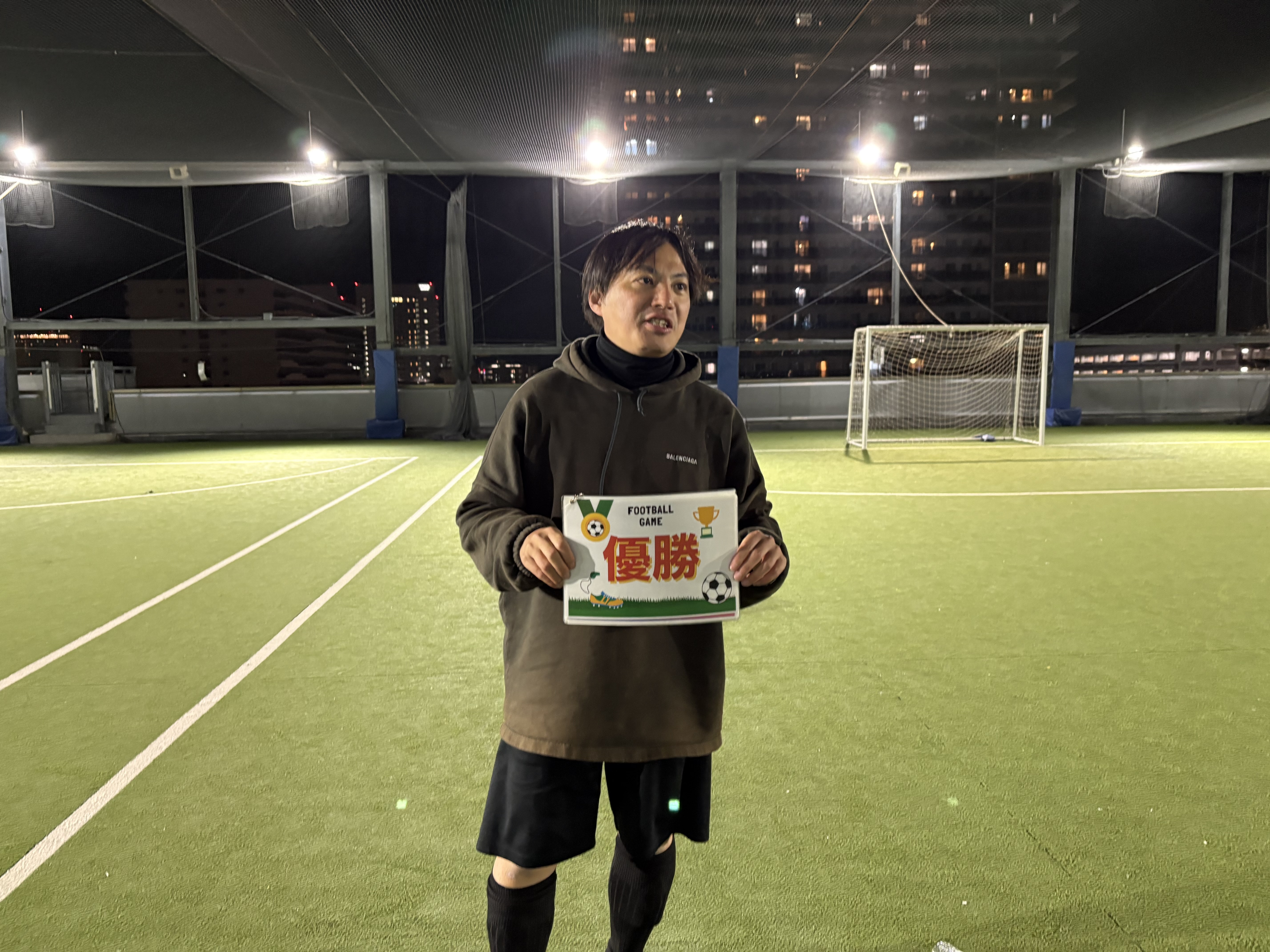 2026年2月18日 有明 BUDDYスポーツアリーナ 屋上人工芝コート フットサル 大会風景