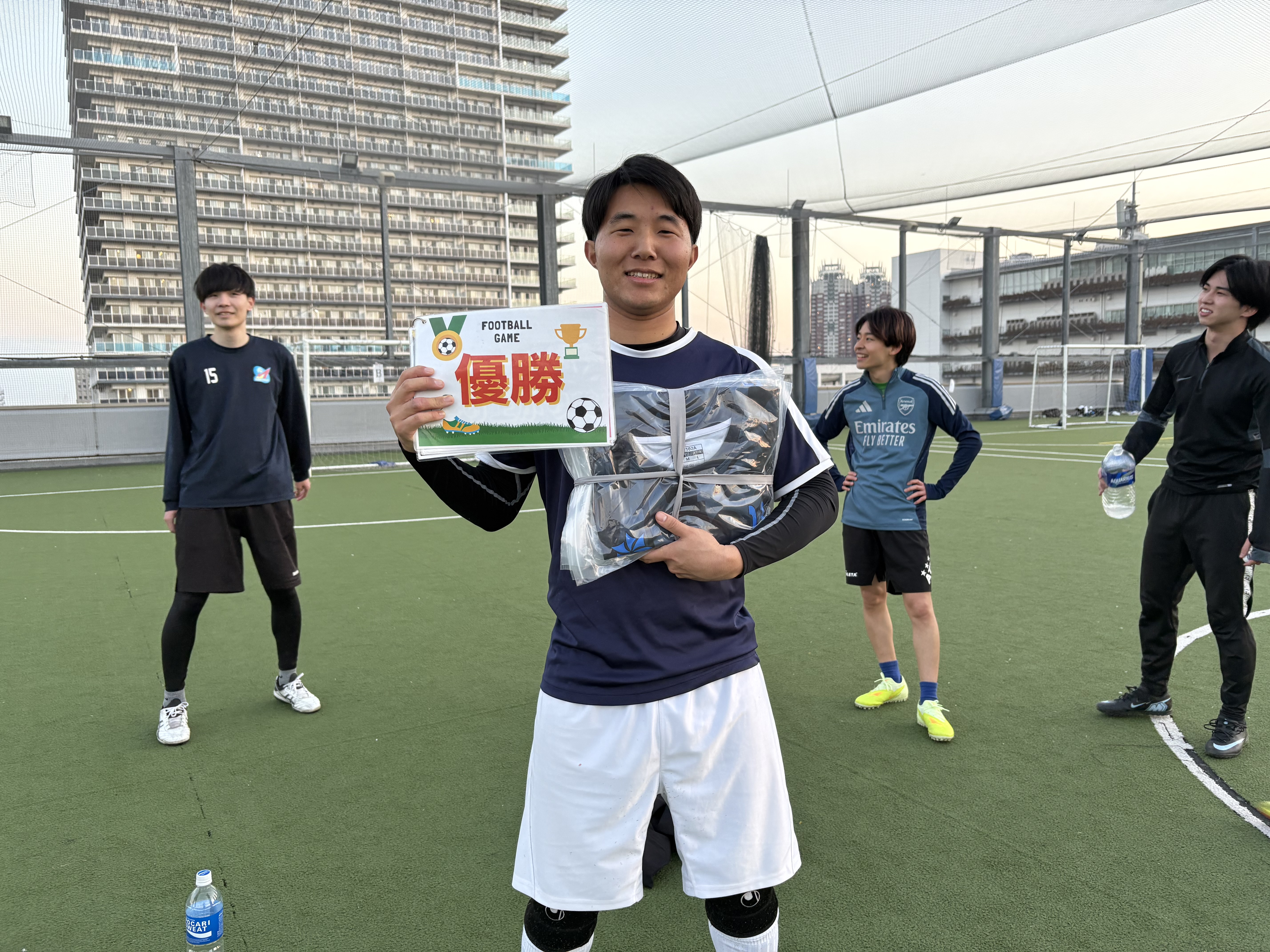 2026年2月21日 有明 BUDDYスポーツアリーナ 屋上人工芝コート フットサル 大会風景