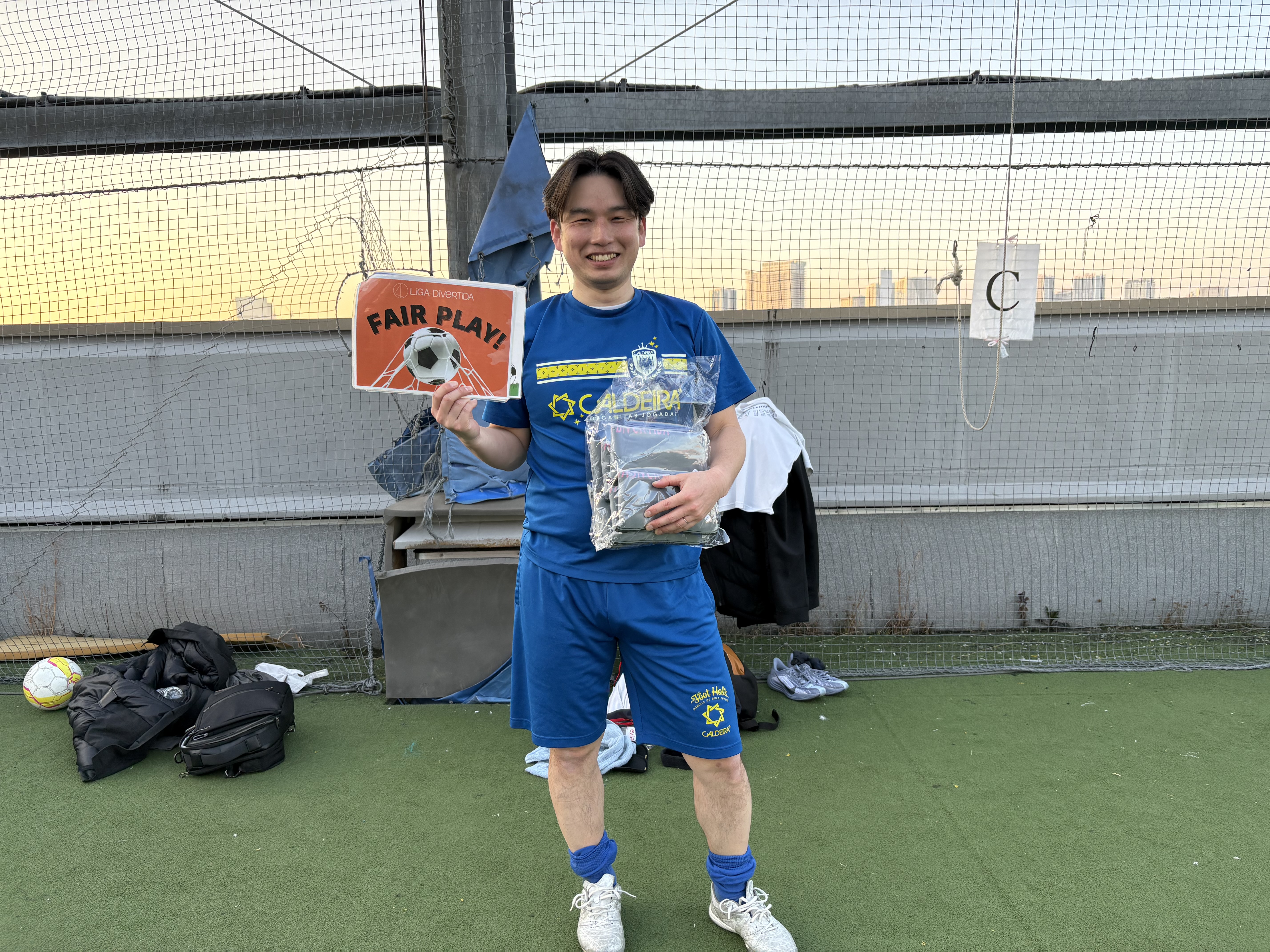 2026年2月21日 有明 BUDDYスポーツアリーナ 屋上人工芝コート フットサル 大会風景