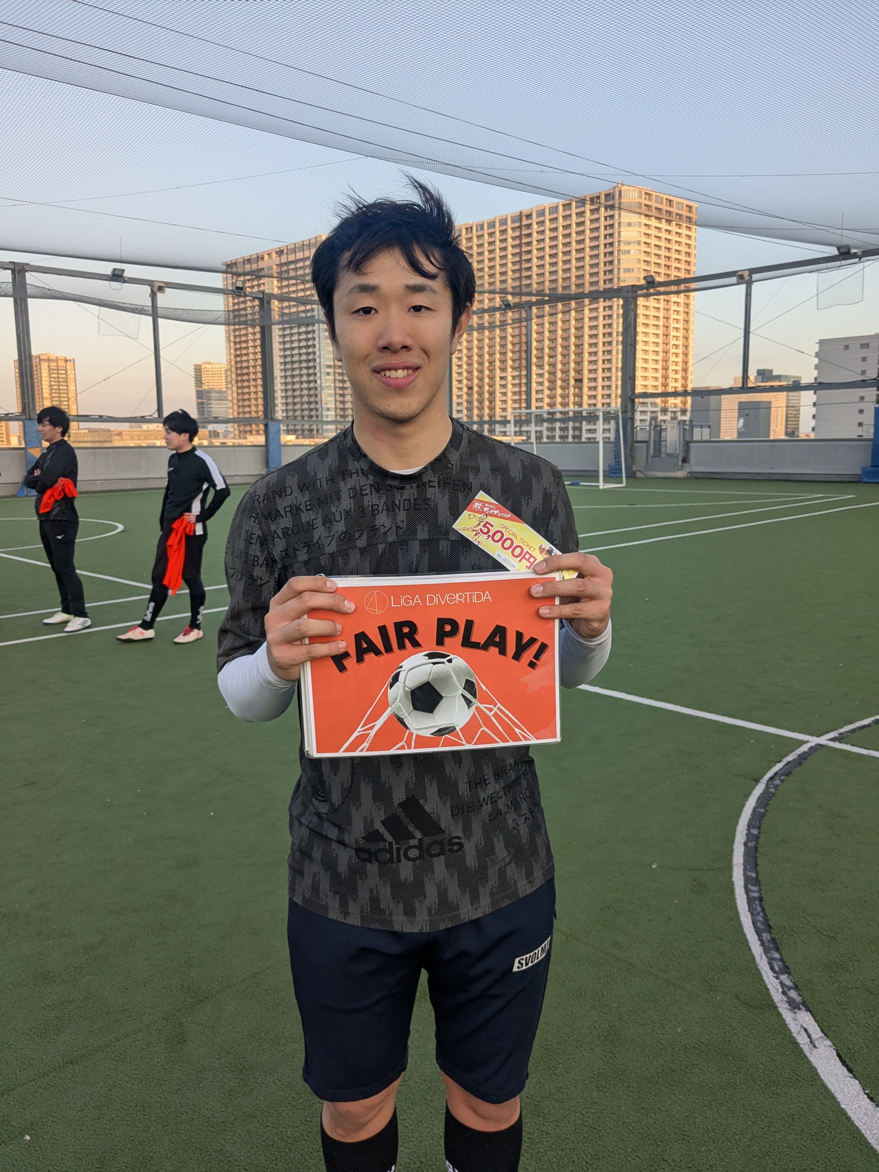 2026年2月22日 有明 BUDDYスポーツアリーナ 屋上人工芝コート フットサル 大会風景