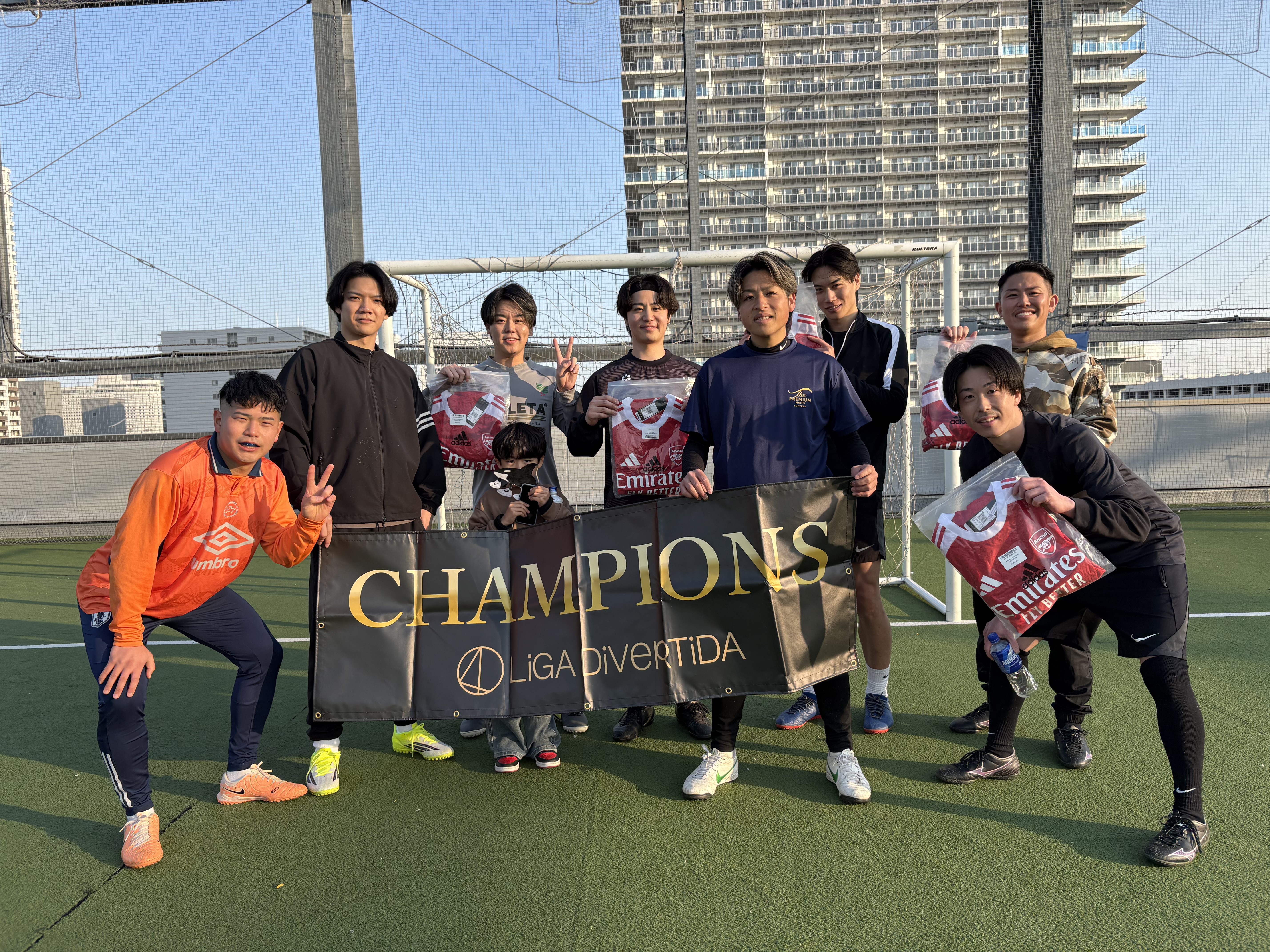 2026年3月21日 有明 BUDDYスポーツアリーナ 屋上人工芝コート フットサル 表彰
