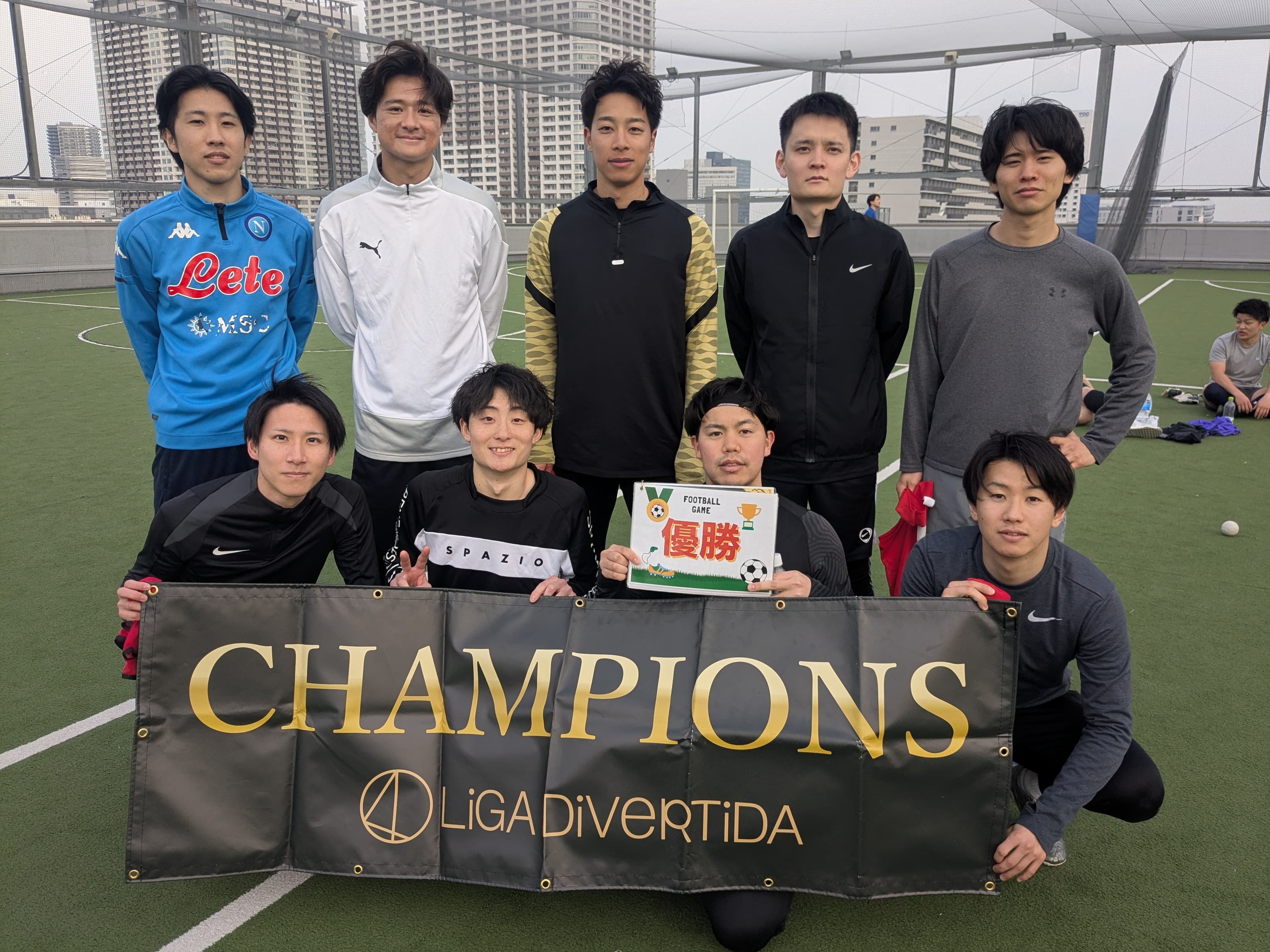 2026年3月22日 有明 BUDDYスポーツアリーナ 屋上人工芝コート フットサル 表彰