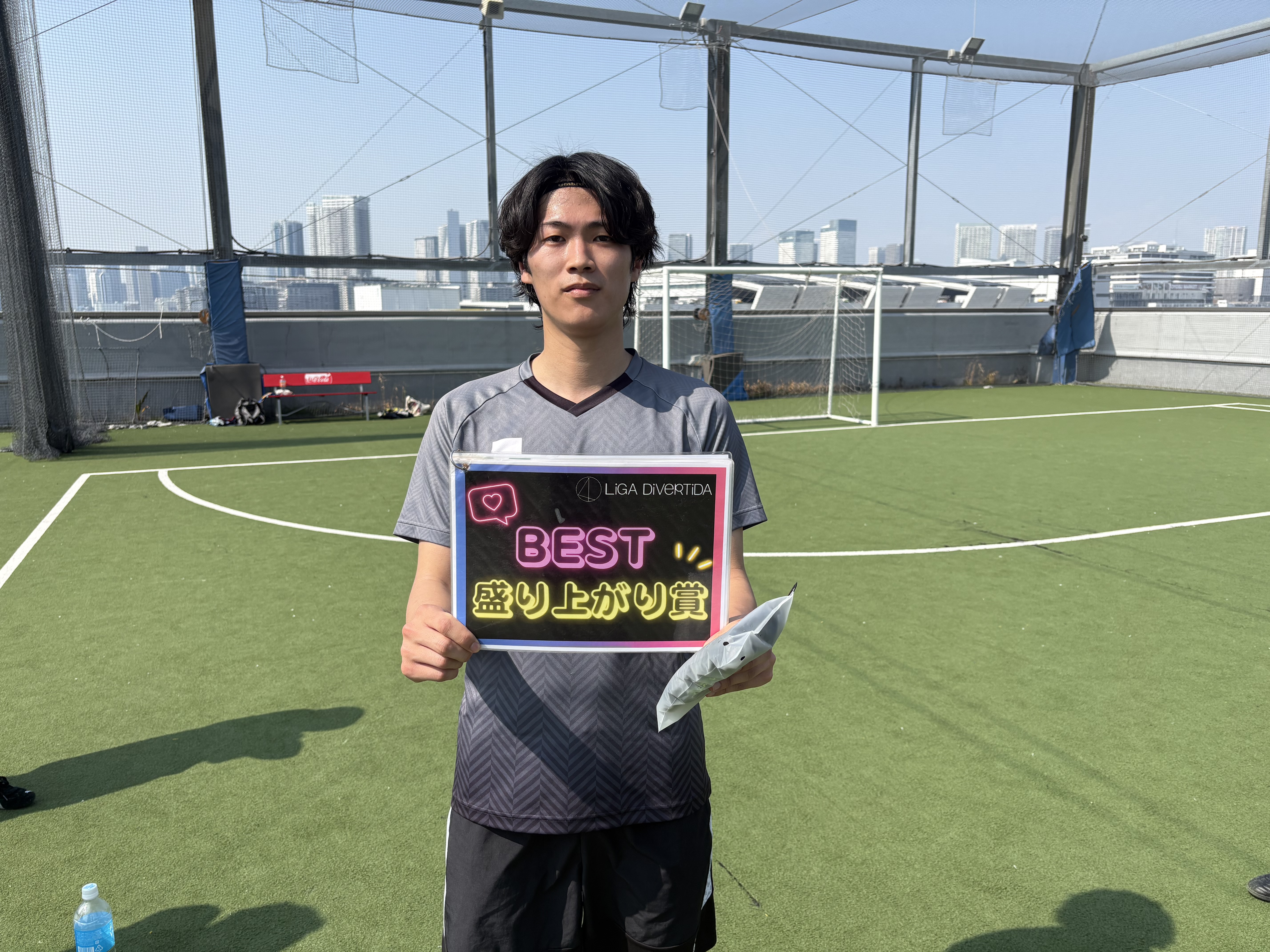 2026年3月29日 有明 BUDDYスポーツアリーナ 屋上人工芝コート フットサル 大会風景