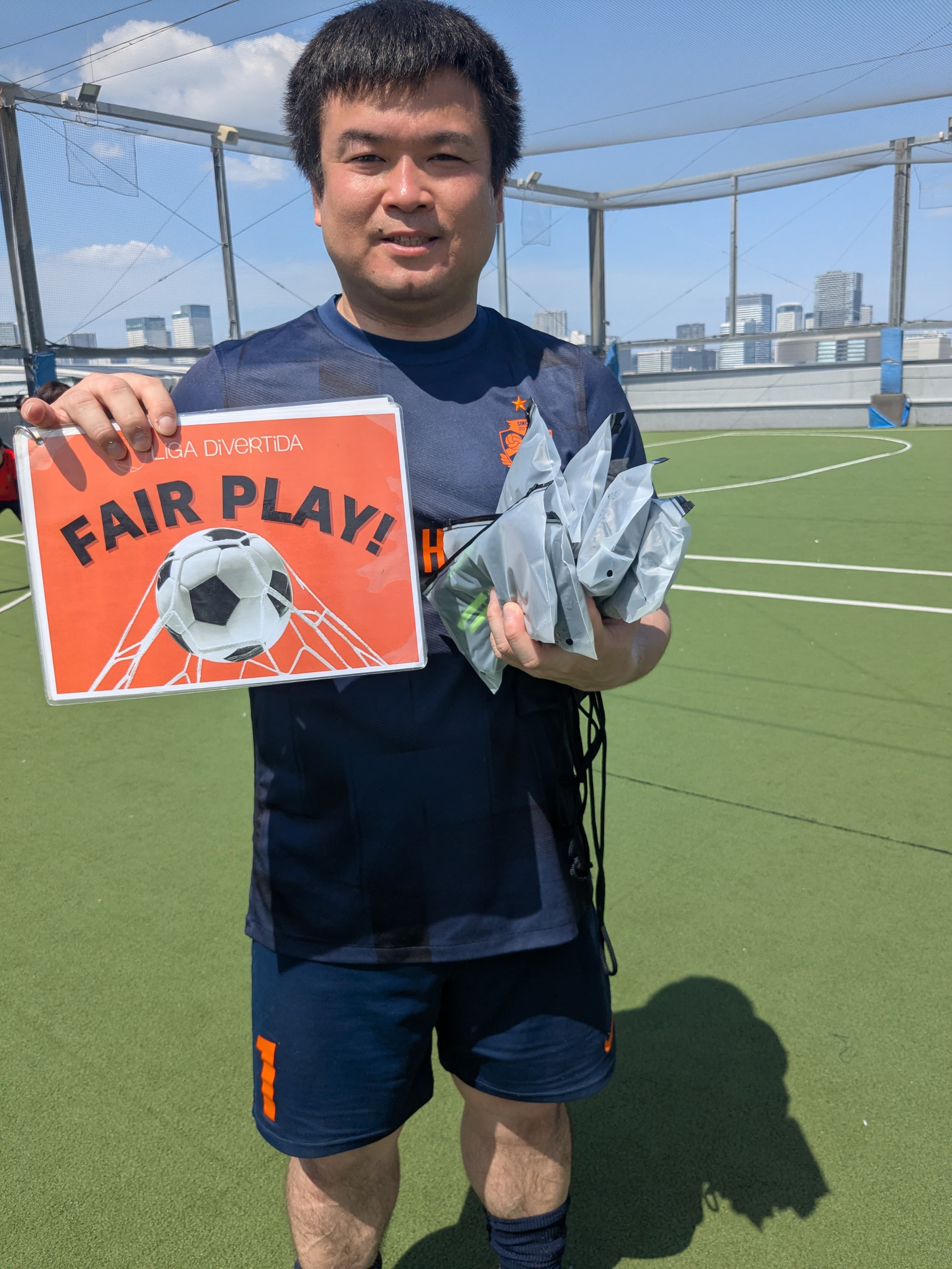 2026年4月19日 有明 BUDDYスポーツアリーナ 屋上人工芝コート フットサル 大会風景