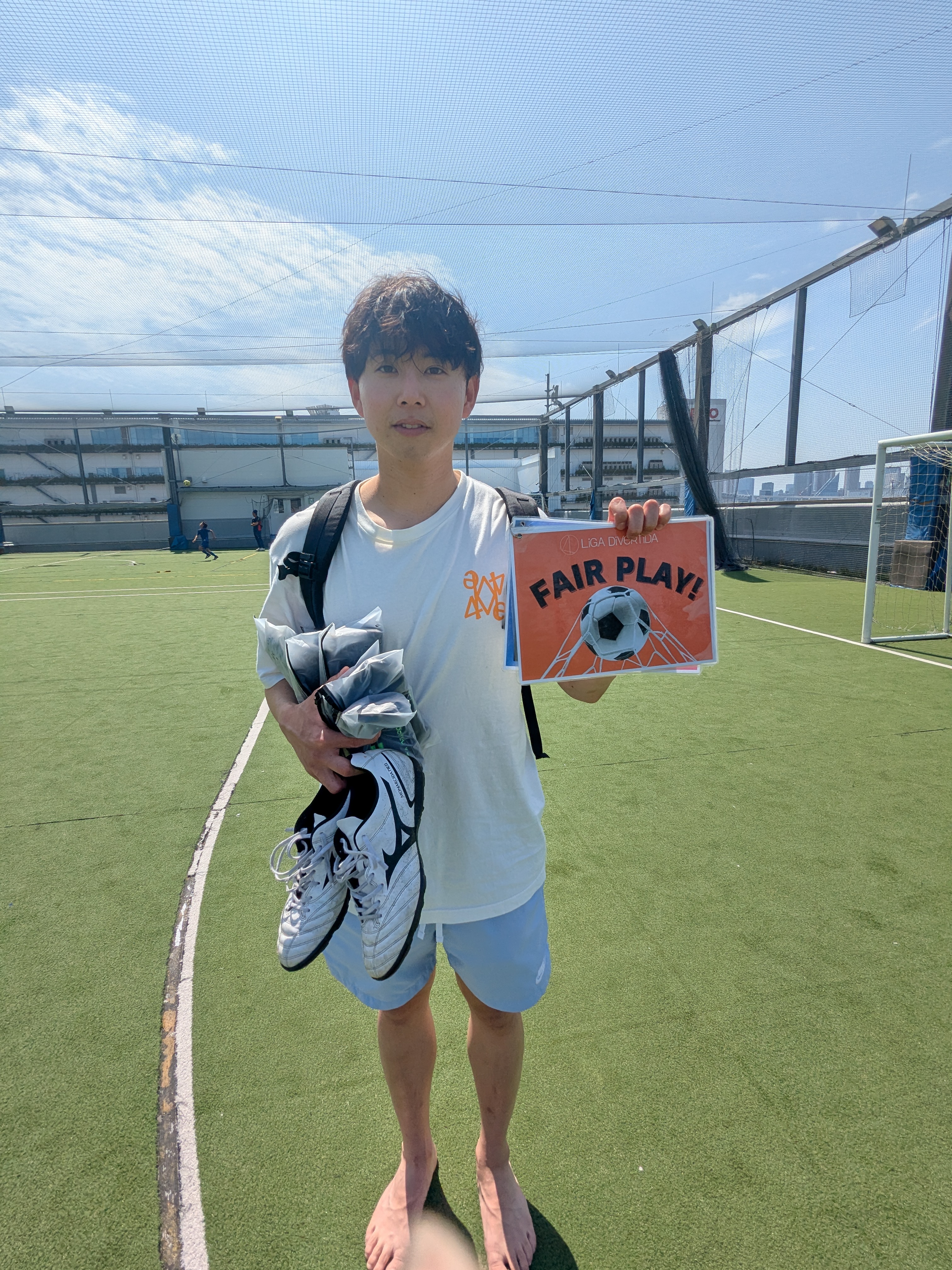 2026年4月19日 有明 BUDDYスポーツアリーナ 屋上人工芝コート フットサル 大会風景