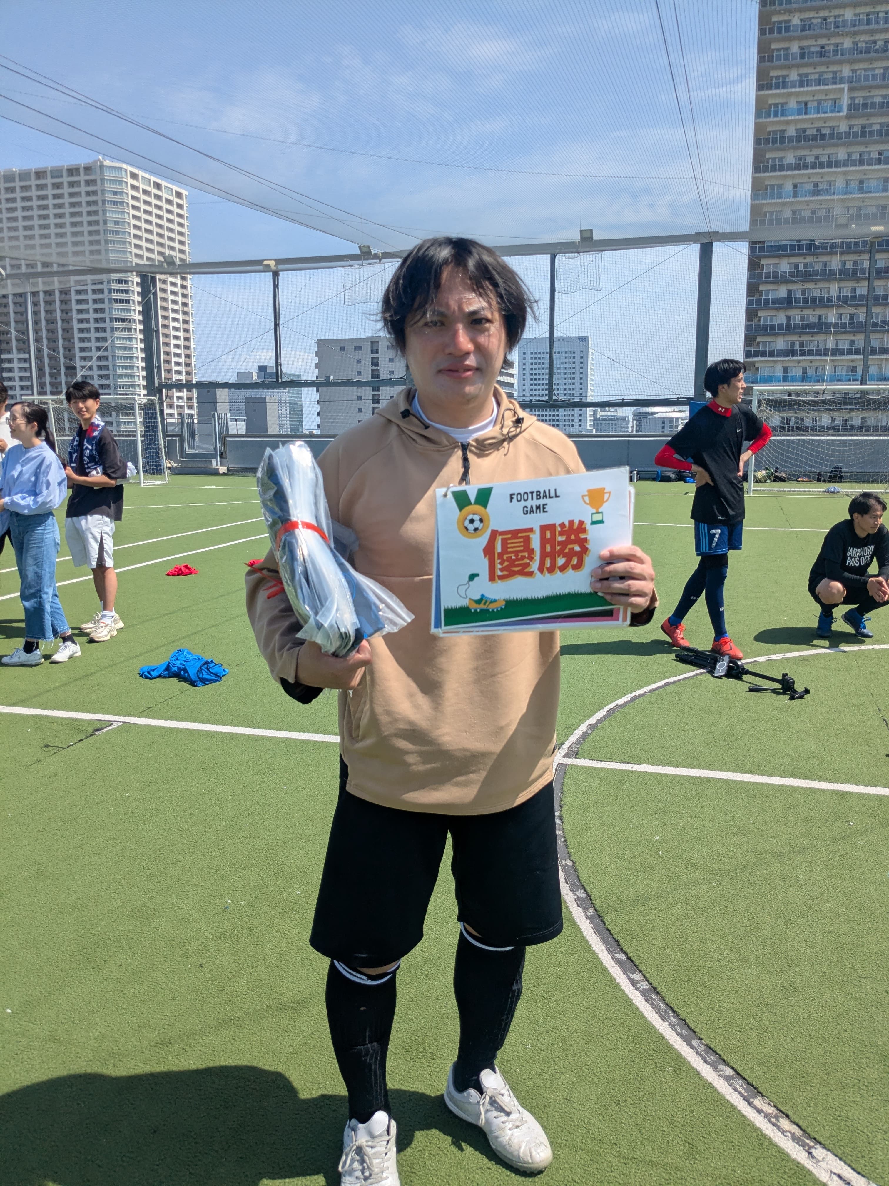2026年4月19日 有明 BUDDYスポーツアリーナ 屋上人工芝コート フットサル 大会風景