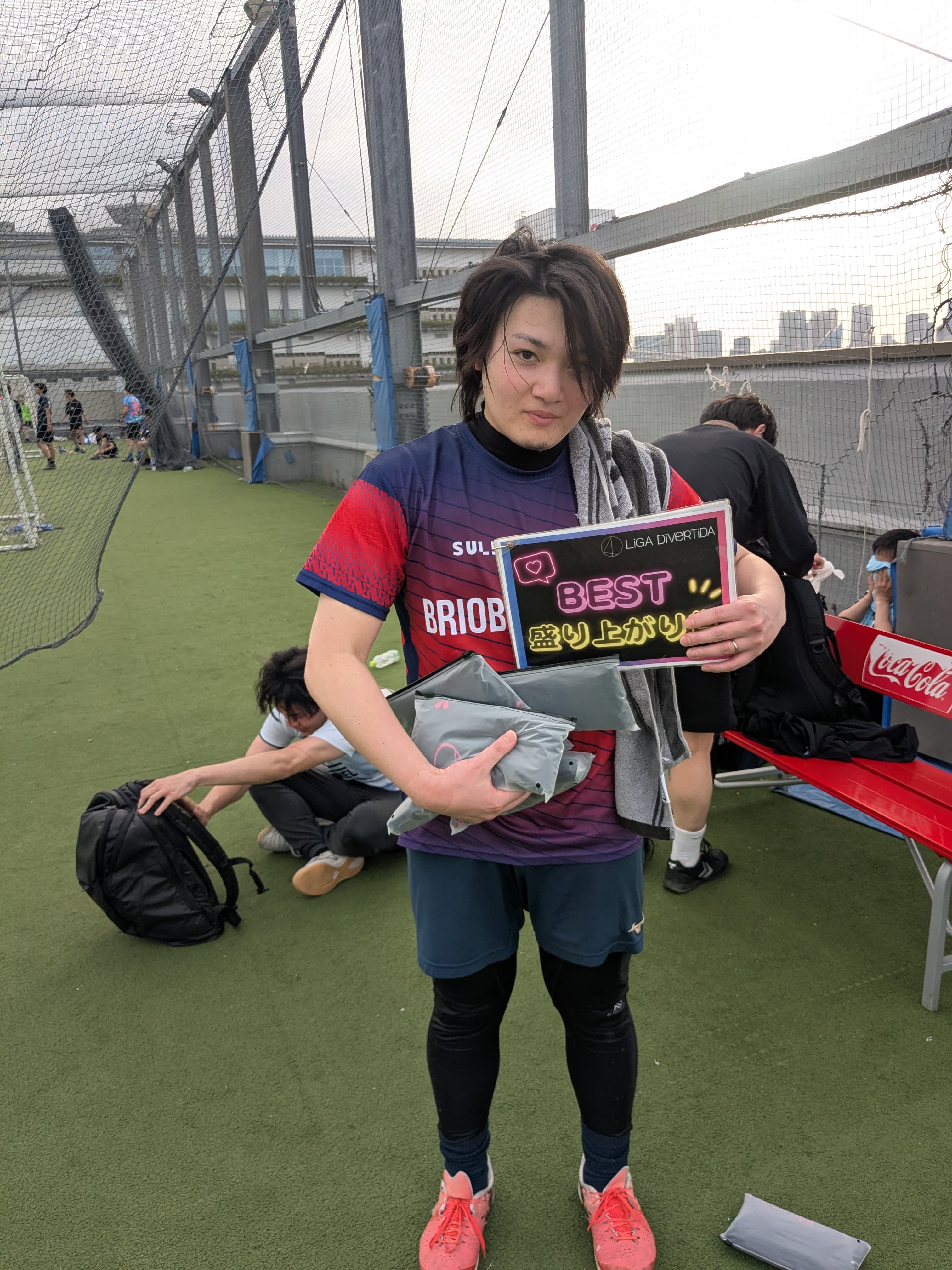 2026年4月19日 有明 BUDDYスポーツアリーナ 屋上人工芝コート フットサル 大会風景