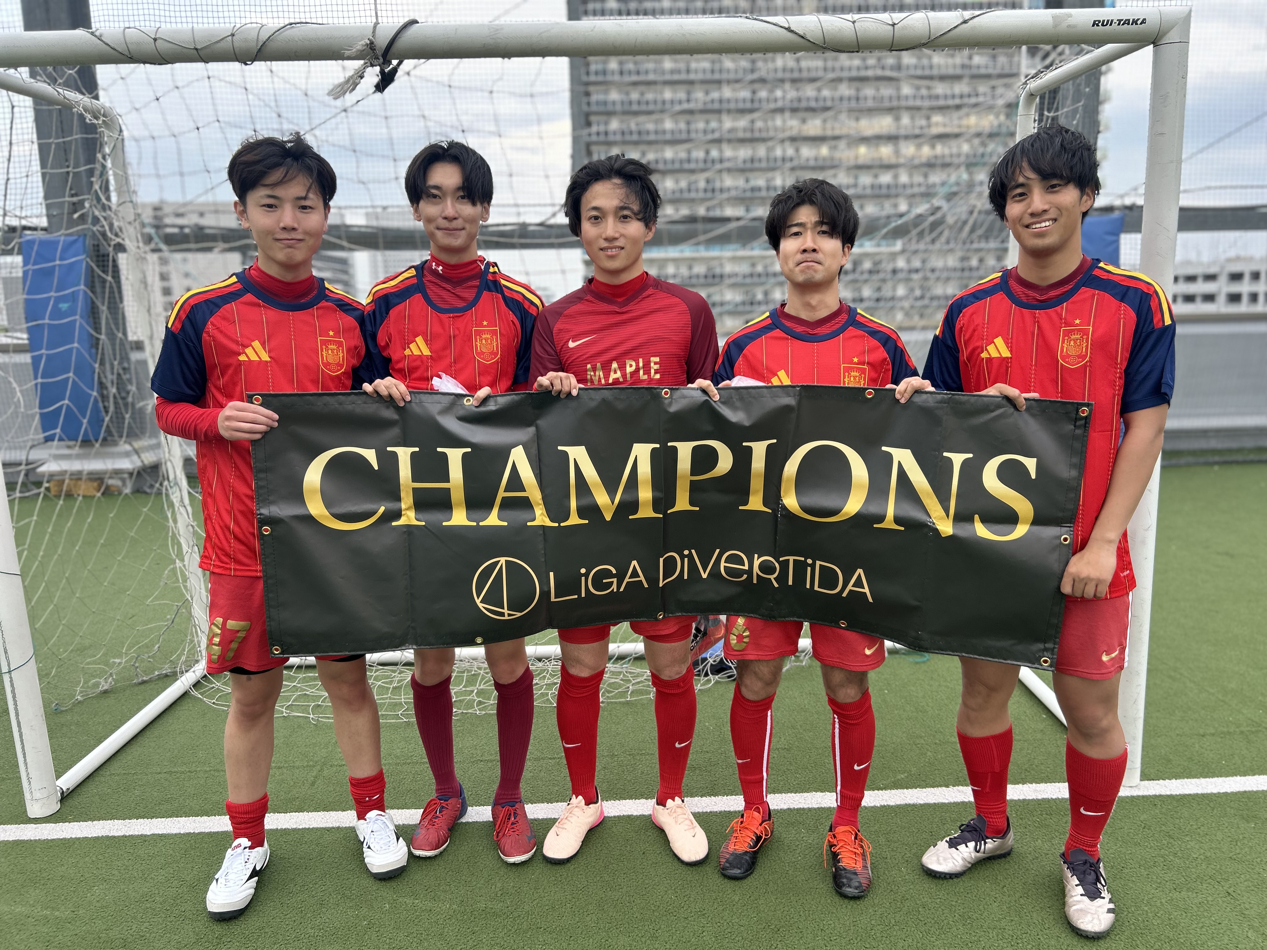2026年5月3日 有明 BUDDYスポーツアリーナ 屋上人工芝コート フットサル 表彰