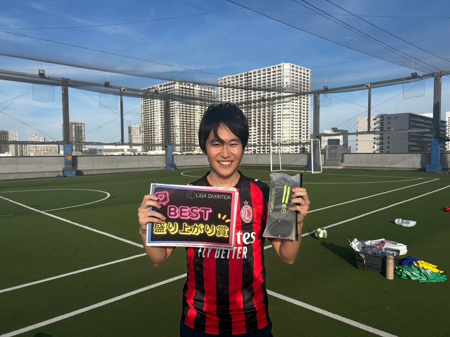 2026年5月9日 有明 BUDDYスポーツアリーナ 屋上人工芝コート フットサル 大会風景
