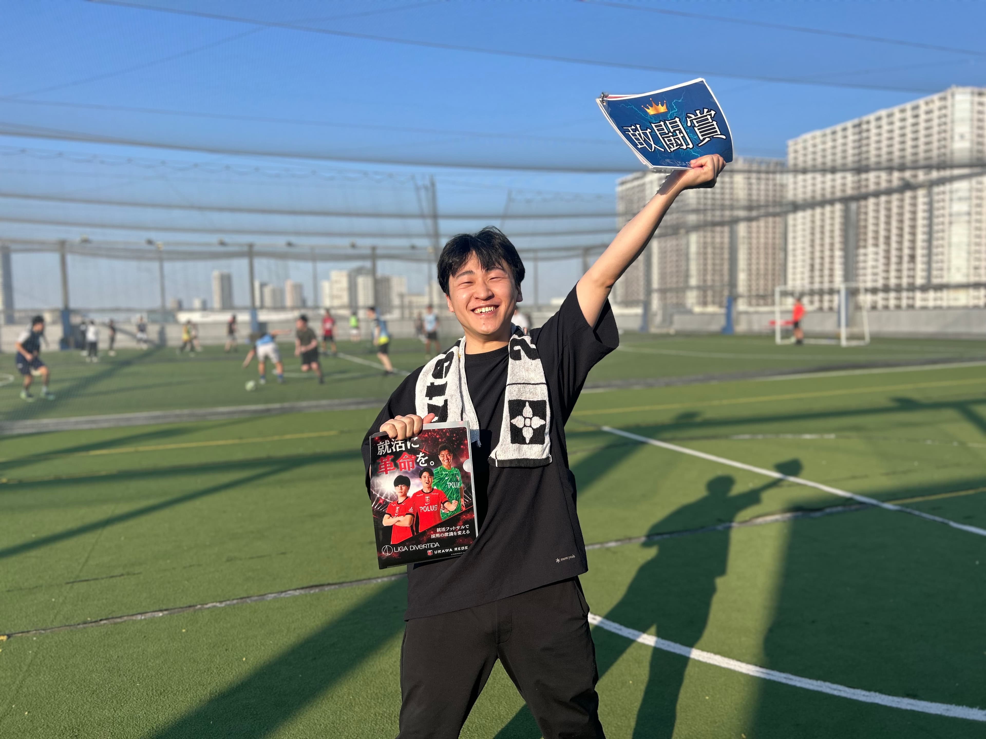2026年5月16日 有明 BUDDYスポーツアリーナ 屋上人工芝コート フットサル 大会風景