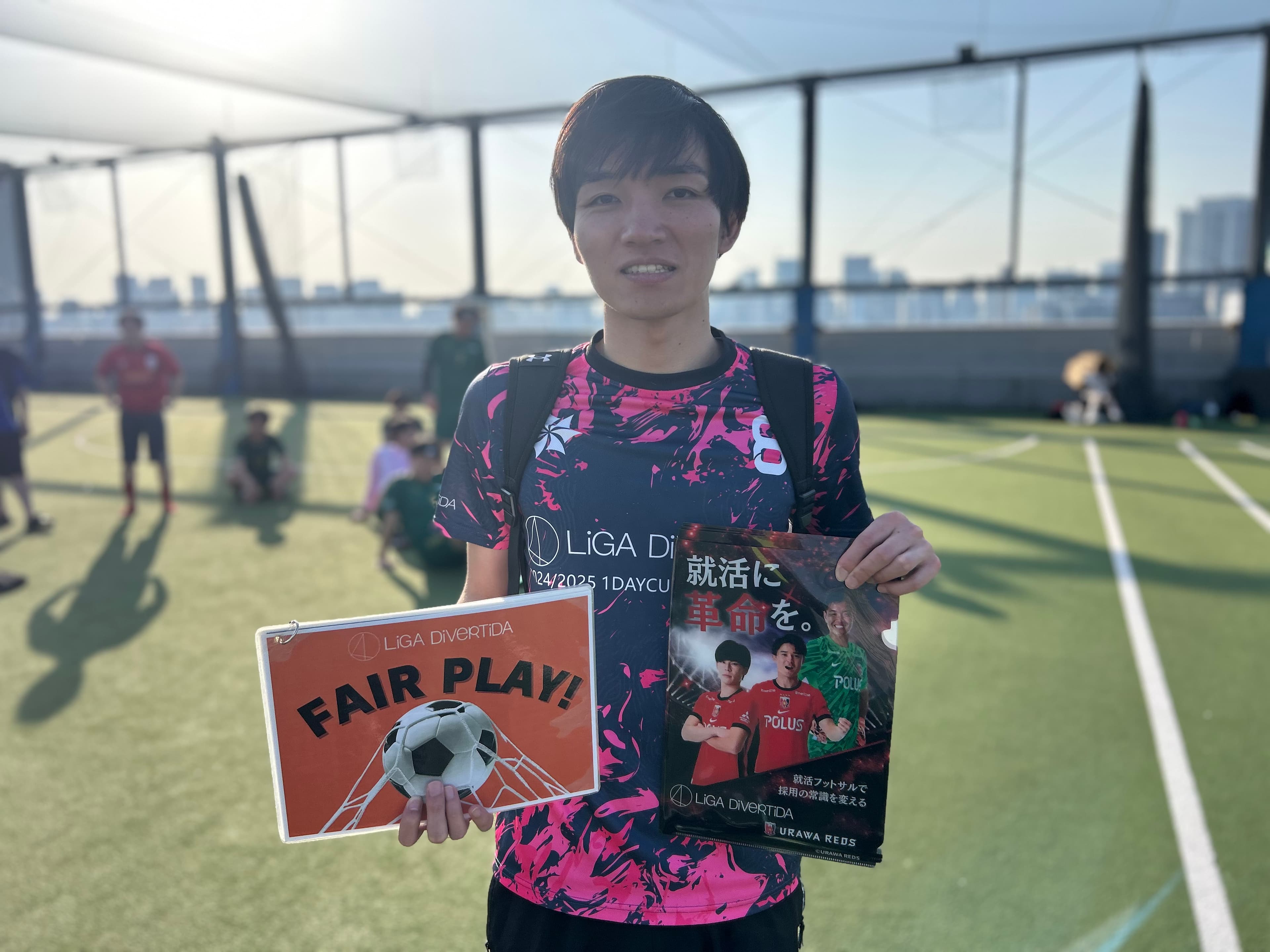 2026年5月17日 有明 BUDDYスポーツアリーナ 屋上人工芝コート フットサル 大会風景