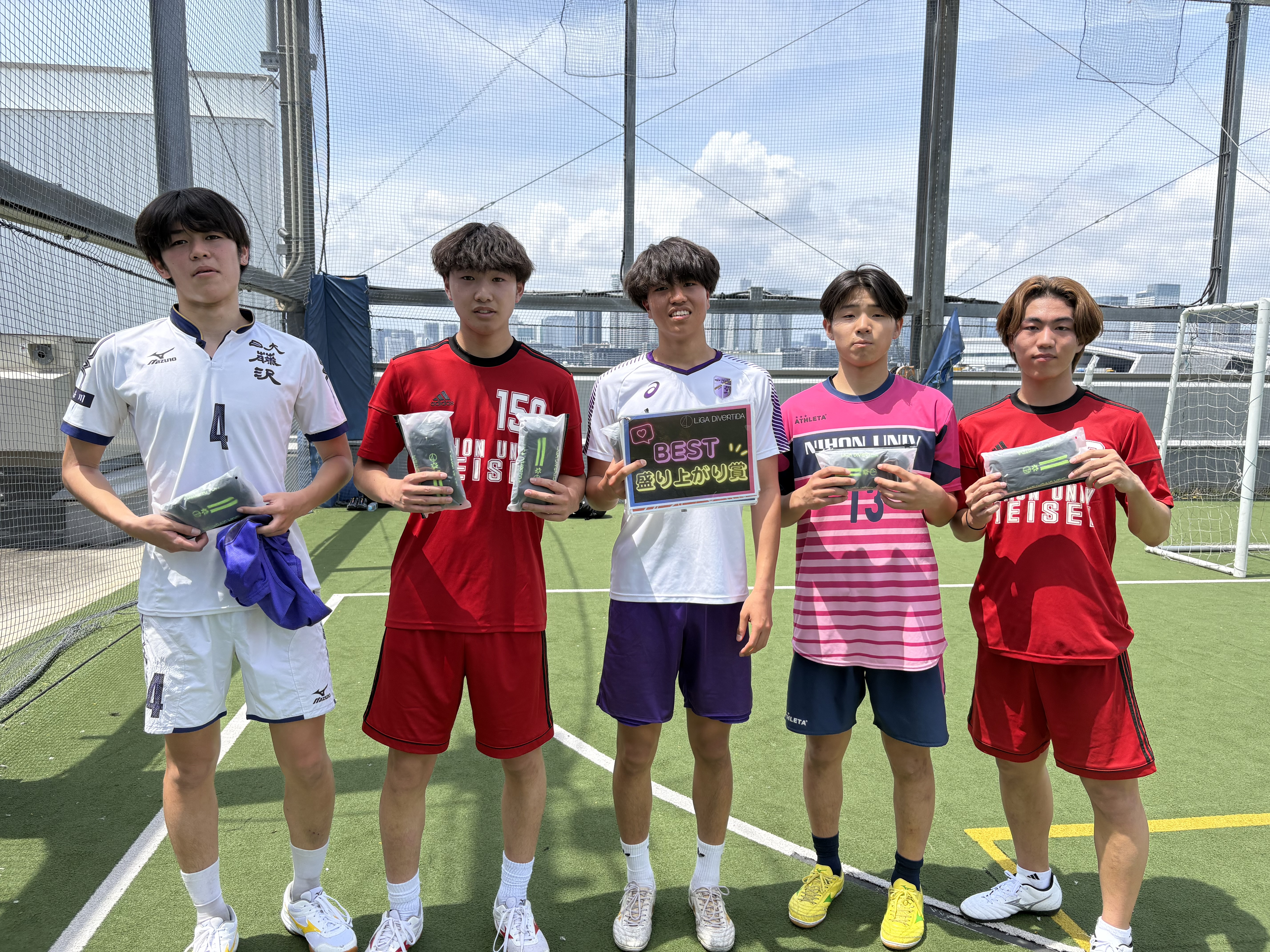 2026年5月24日 有明 BUDDYスポーツアリーナ 屋上人工芝コート フットサル 大会風景