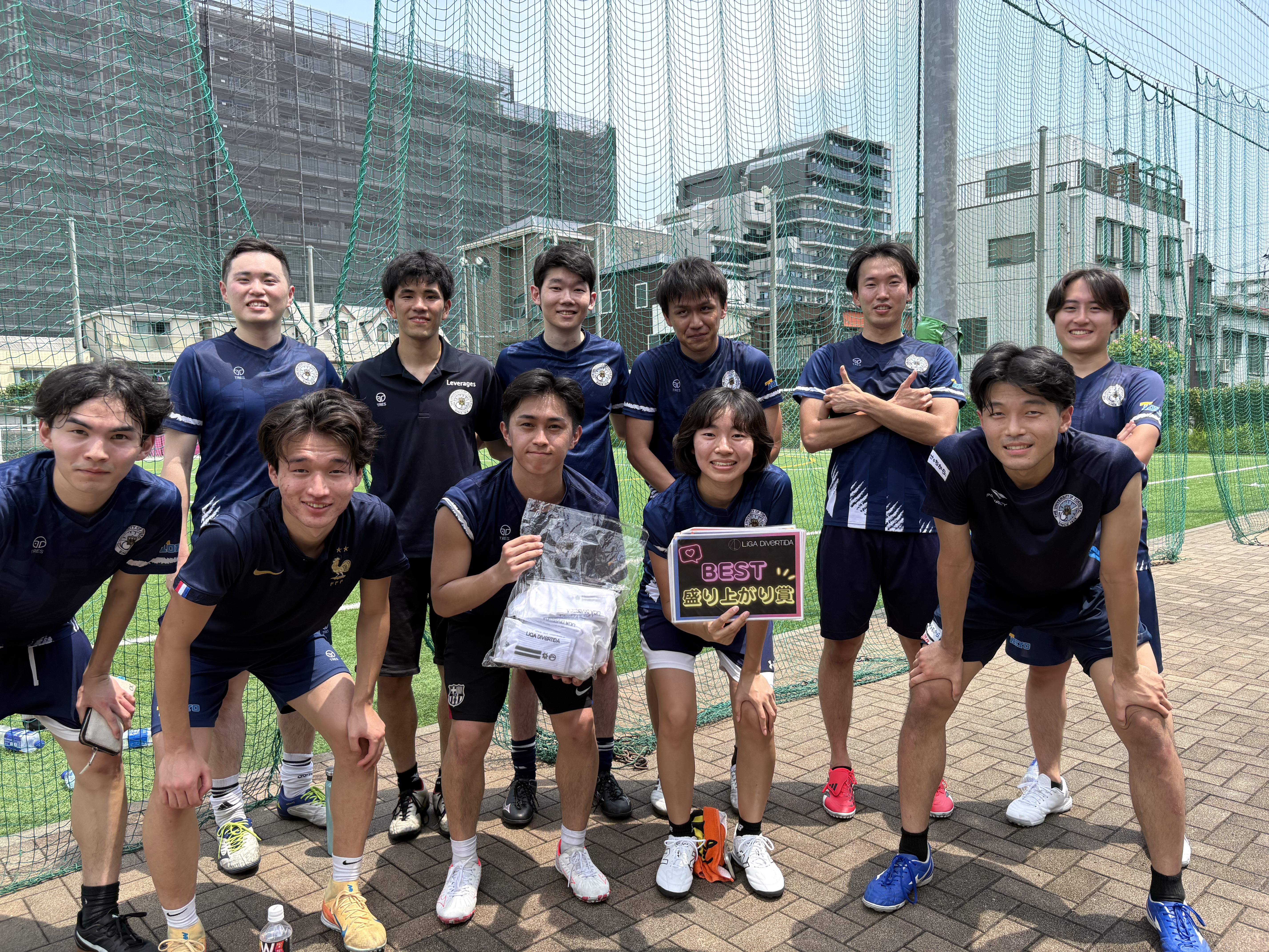 2026年7月26日 豊洲 枝川グラウンド ソサイチ(7人制) 大会風景