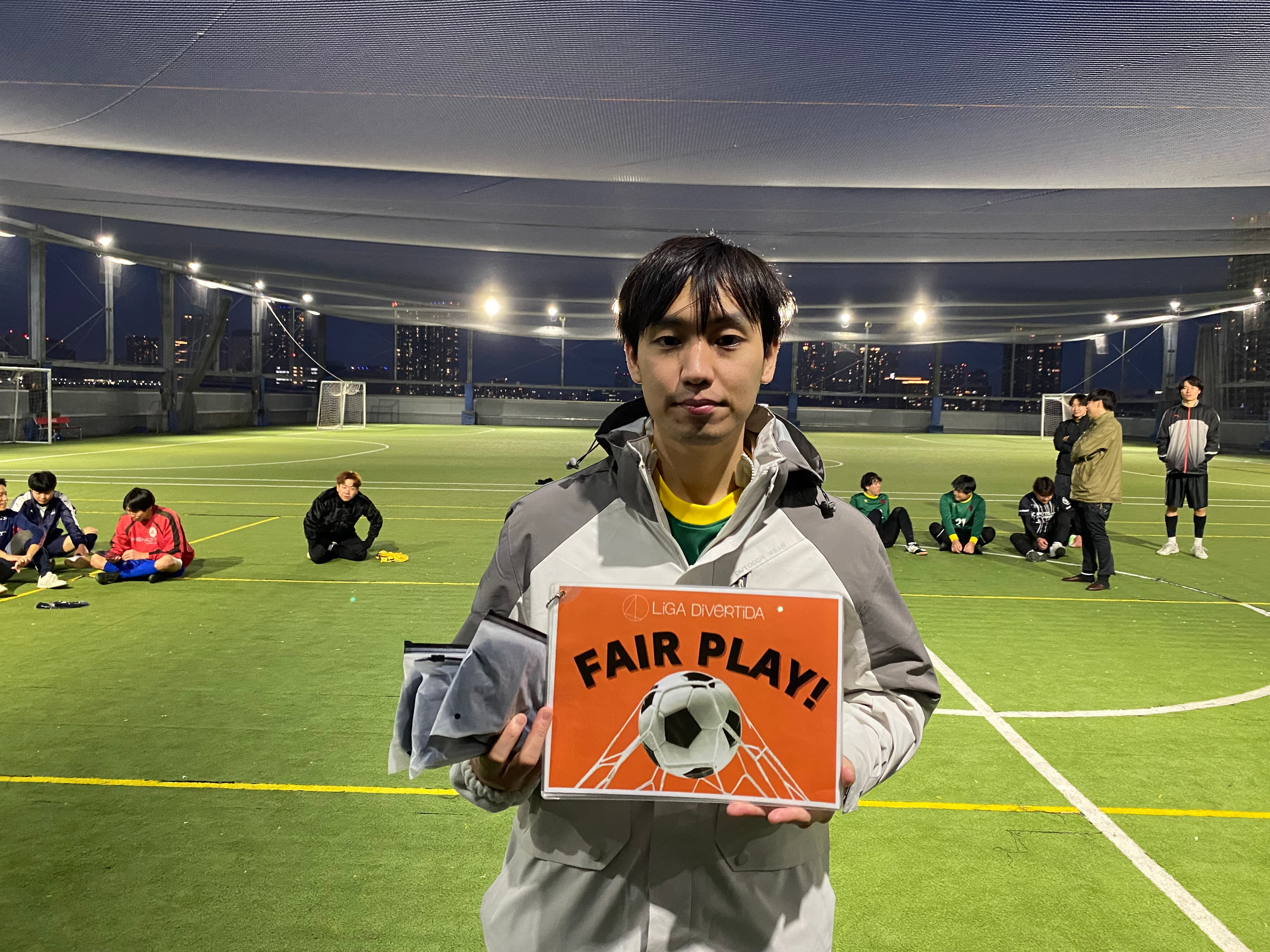 2025年1月12日 有明 BUDDYスポーツアリーナ 屋上人工芝コート フットサル 大会風景