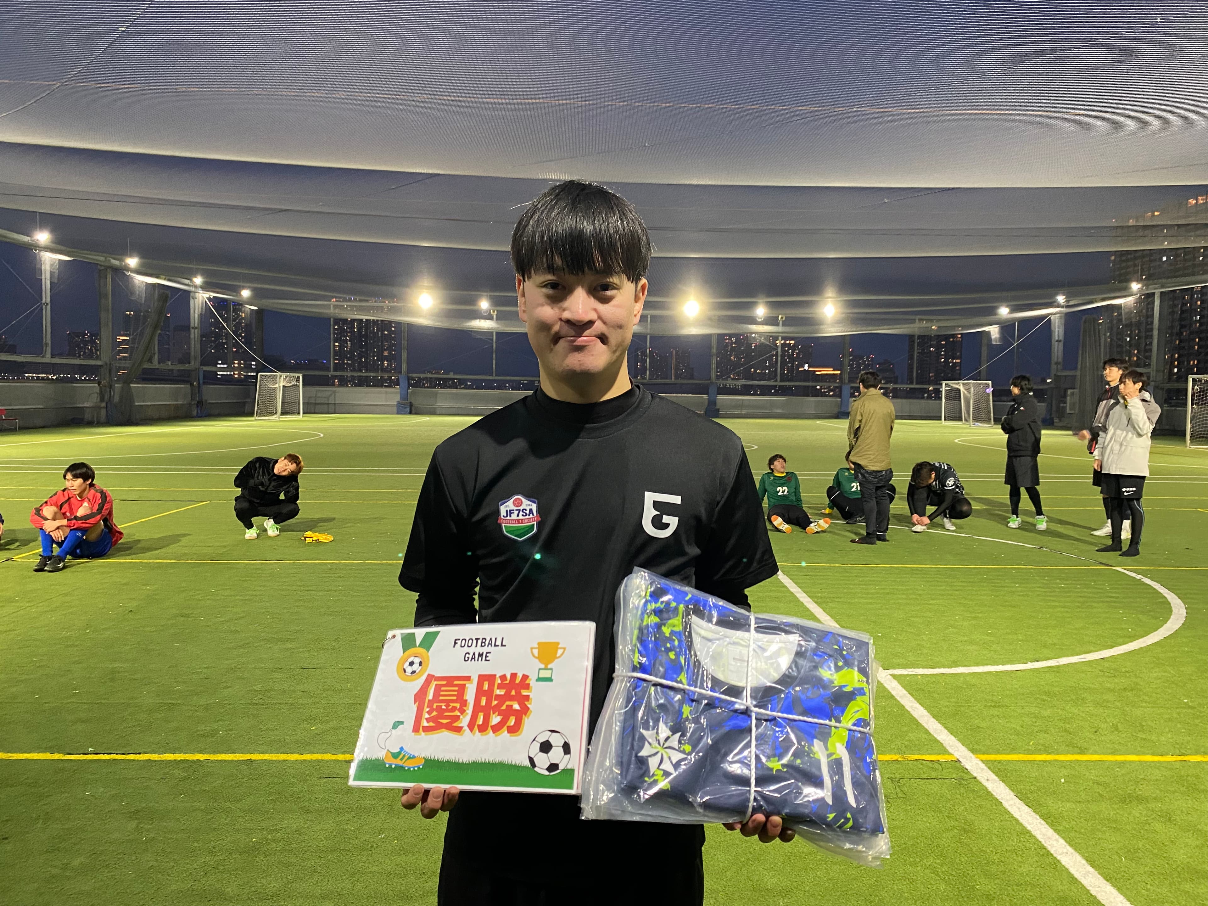 2025年1月12日 有明 BUDDYスポーツアリーナ 屋上人工芝コート フットサル 大会風景