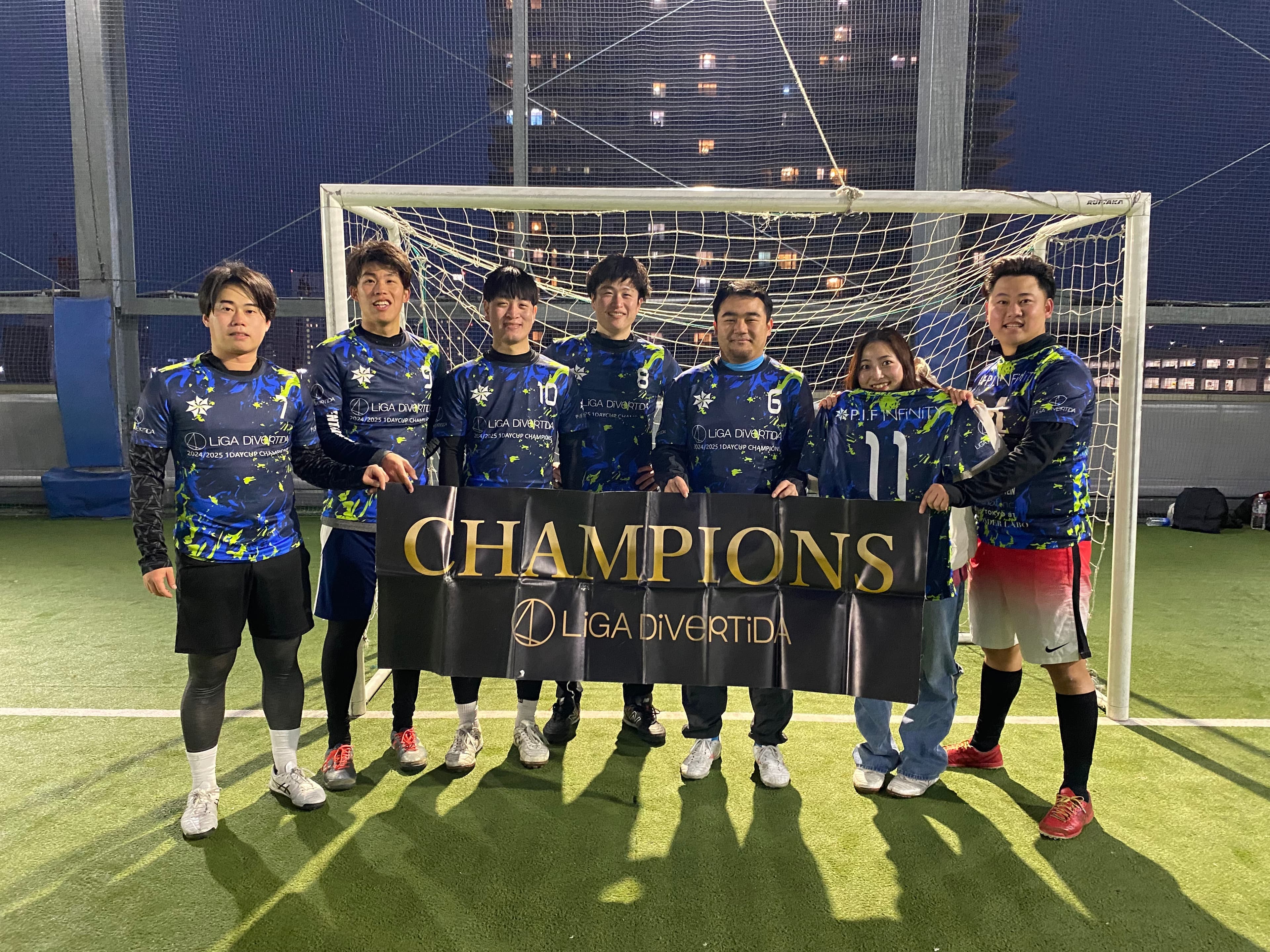 2025年1月12日 有明 BUDDYスポーツアリーナ 屋上人工芝コート フットサル 表彰