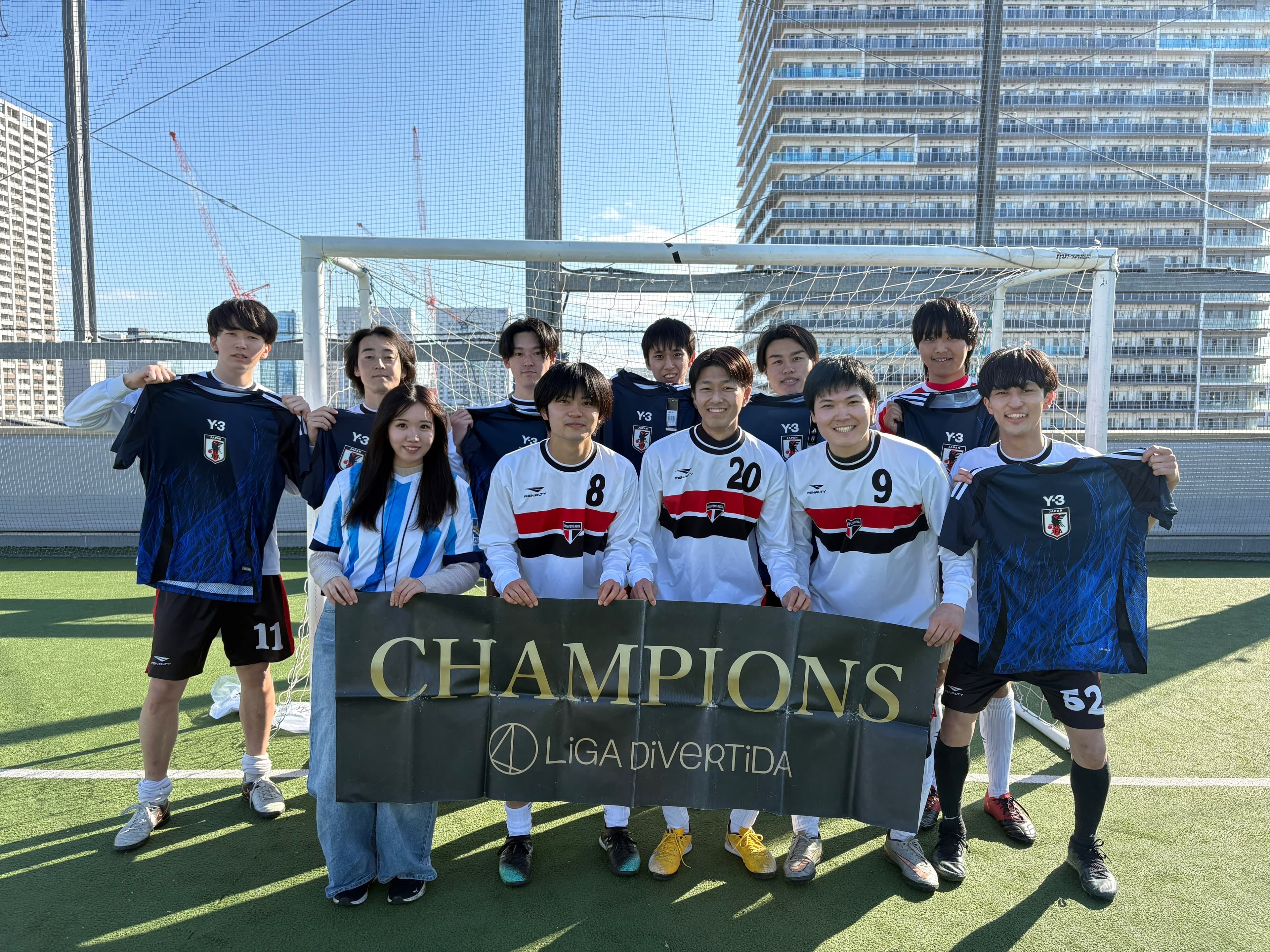 2024年12月21日 有明 BUDDYスポーツアリーナ 屋上人工芝コート フットサル 大会風景