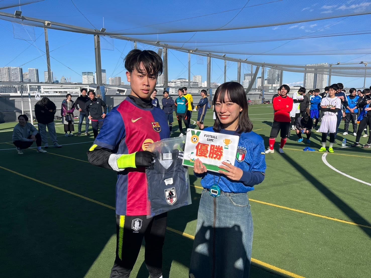 2024年12月14日 有明 BUDDYスポーツアリーナ 屋上人工芝コート フットサル 大会風景