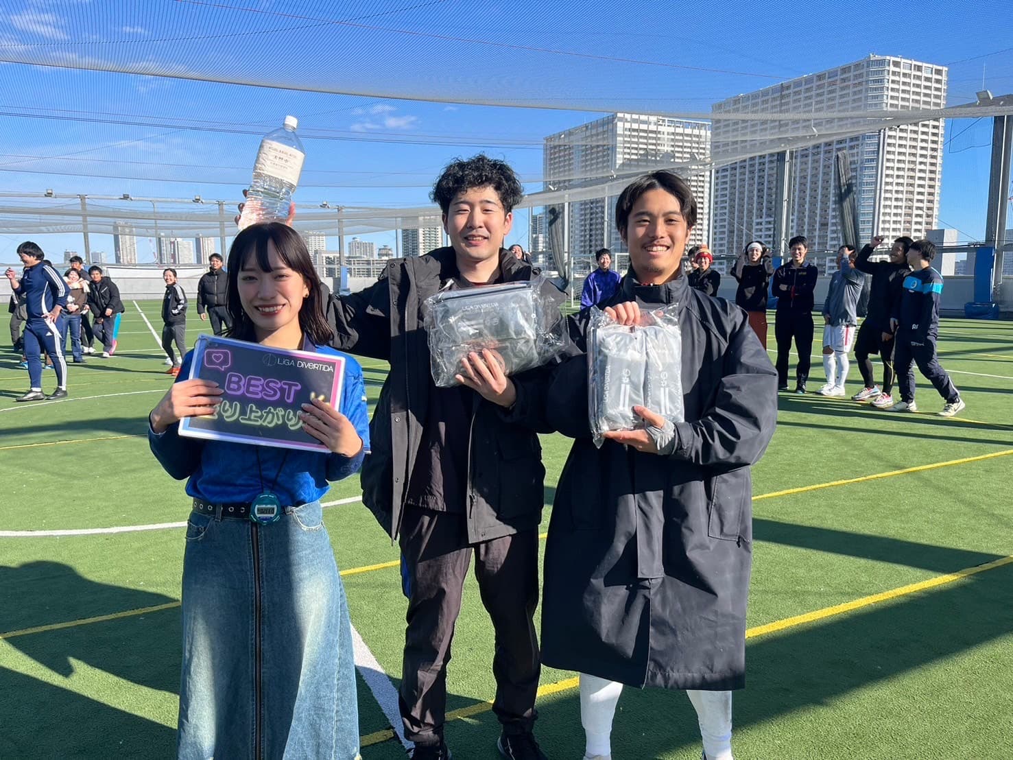 2024年12月14日 有明 BUDDYスポーツアリーナ 屋上人工芝コート フットサル 大会風景