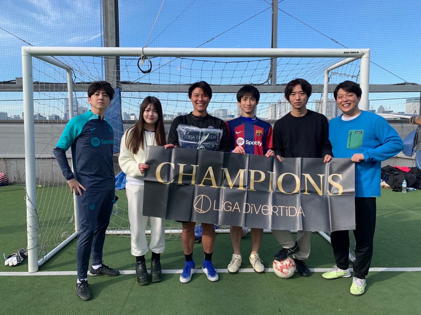 2024年12月30日 有明 BUDDYスポーツアリーナ 屋上人工芝コート フットサル 表彰