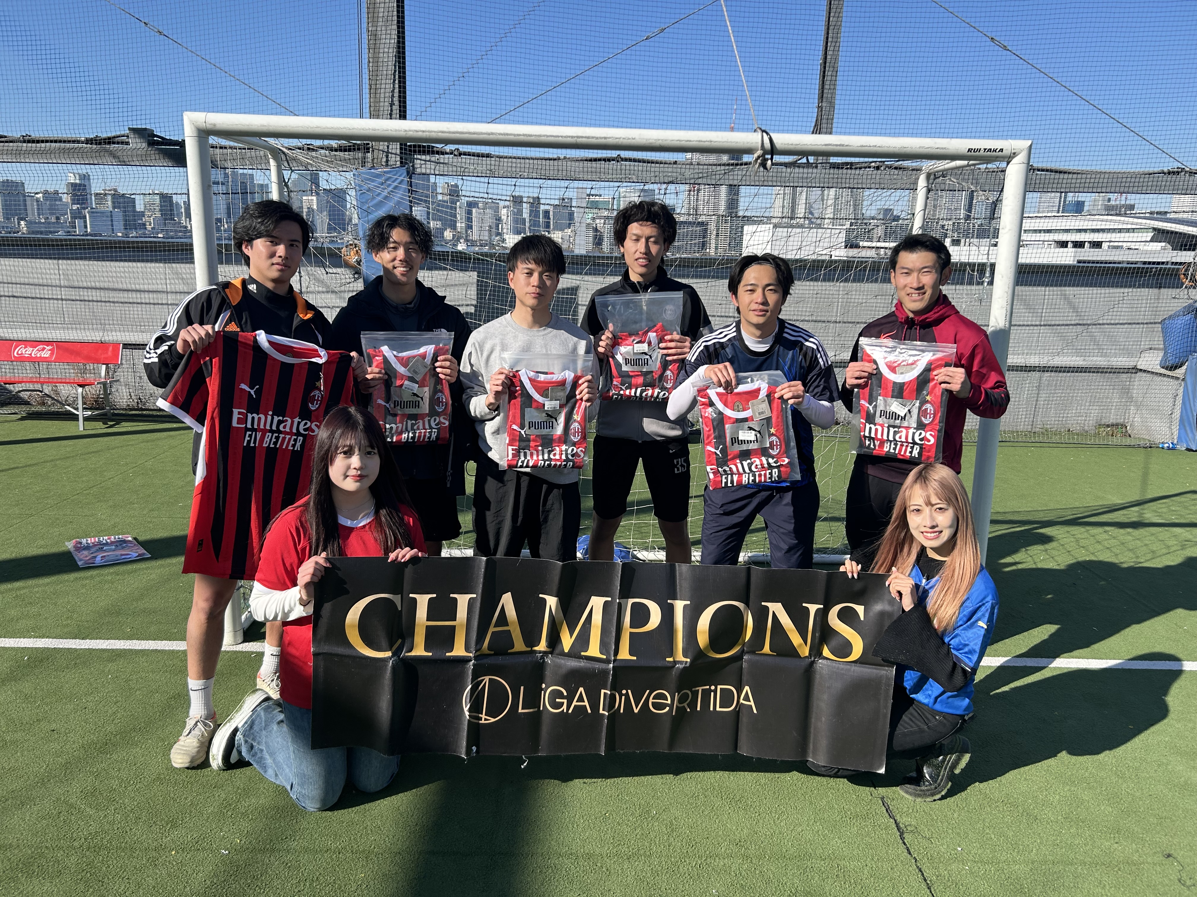 2025年1月18日 有明 BUDDYスポーツアリーナ 屋上人工芝コート フットサル 表彰