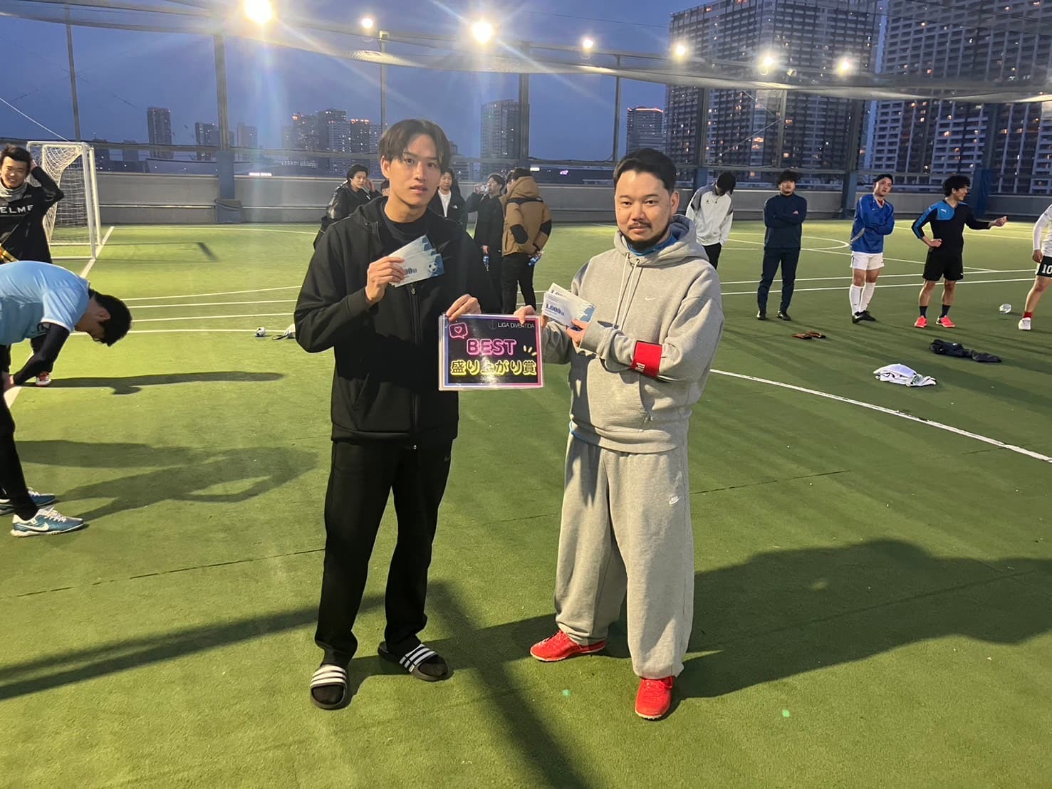 2025年2月1日 有明 BUDDYスポーツアリーナ 屋上人工芝コート フットサル 大会風景