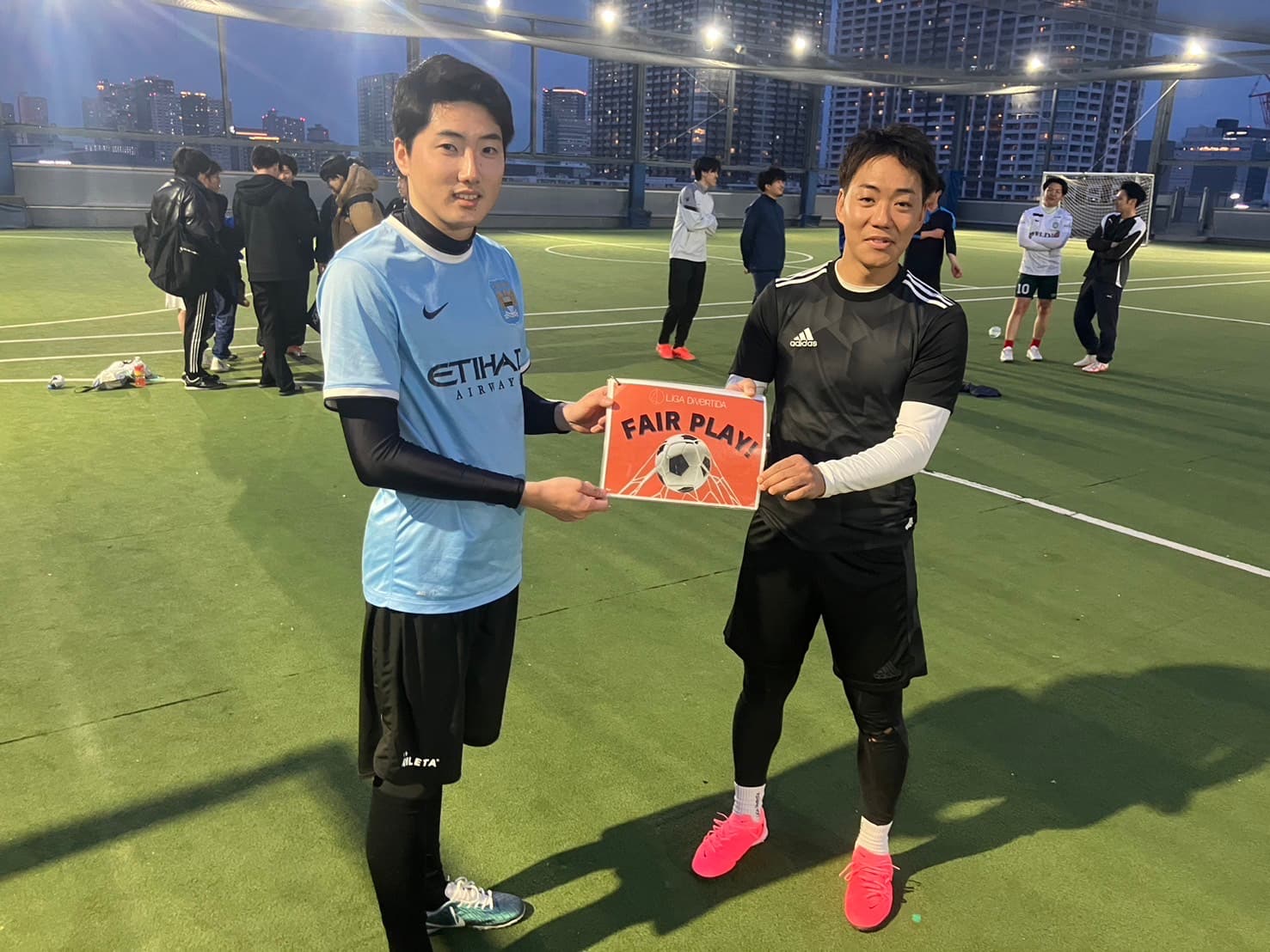 2025年2月1日 有明 BUDDYスポーツアリーナ 屋上人工芝コート フットサル 大会風景