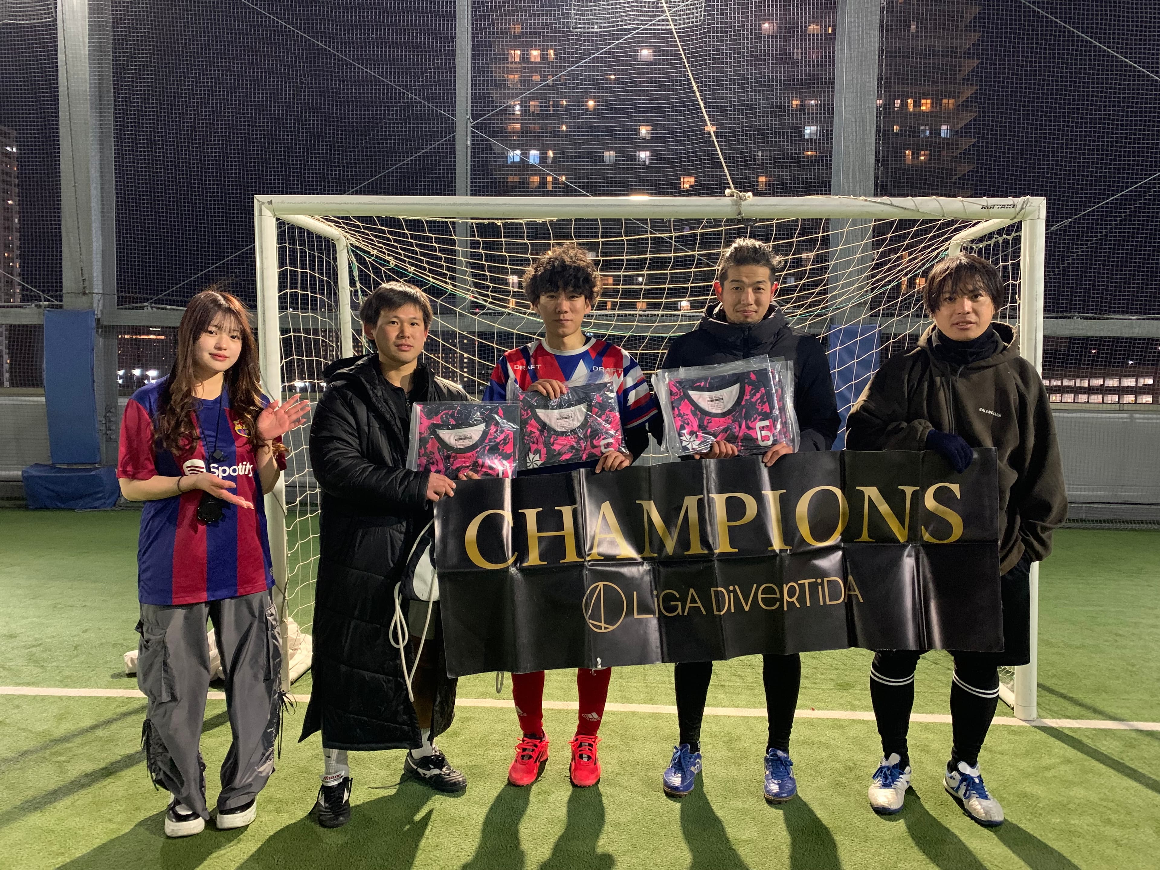 2025年2月8日 有明 BUDDYスポーツアリーナ 屋上人工芝コート フットサル 表彰