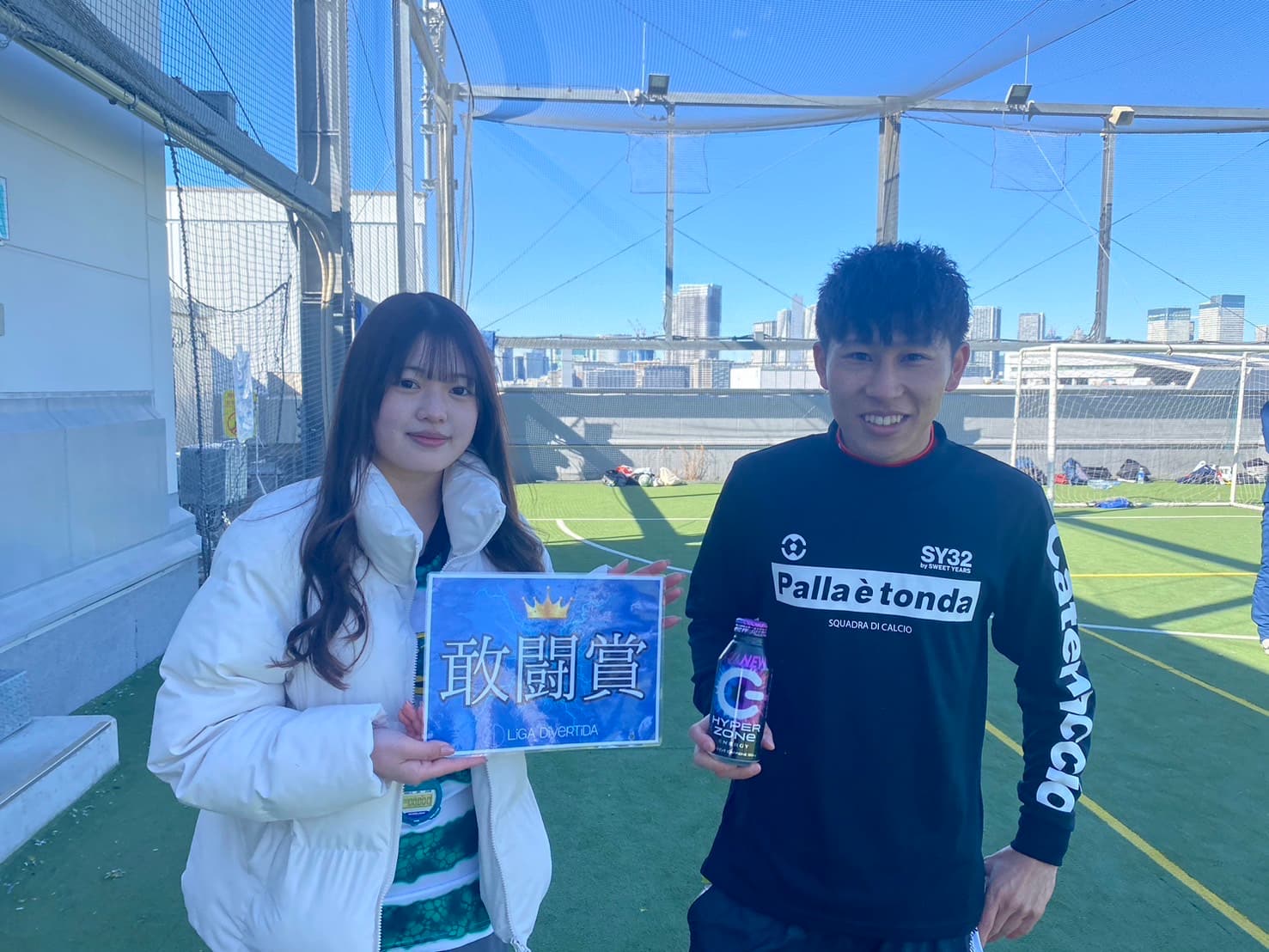2025年2月8日 有明 BUDDYスポーツアリーナ 屋上人工芝コート フットサル 大会風景