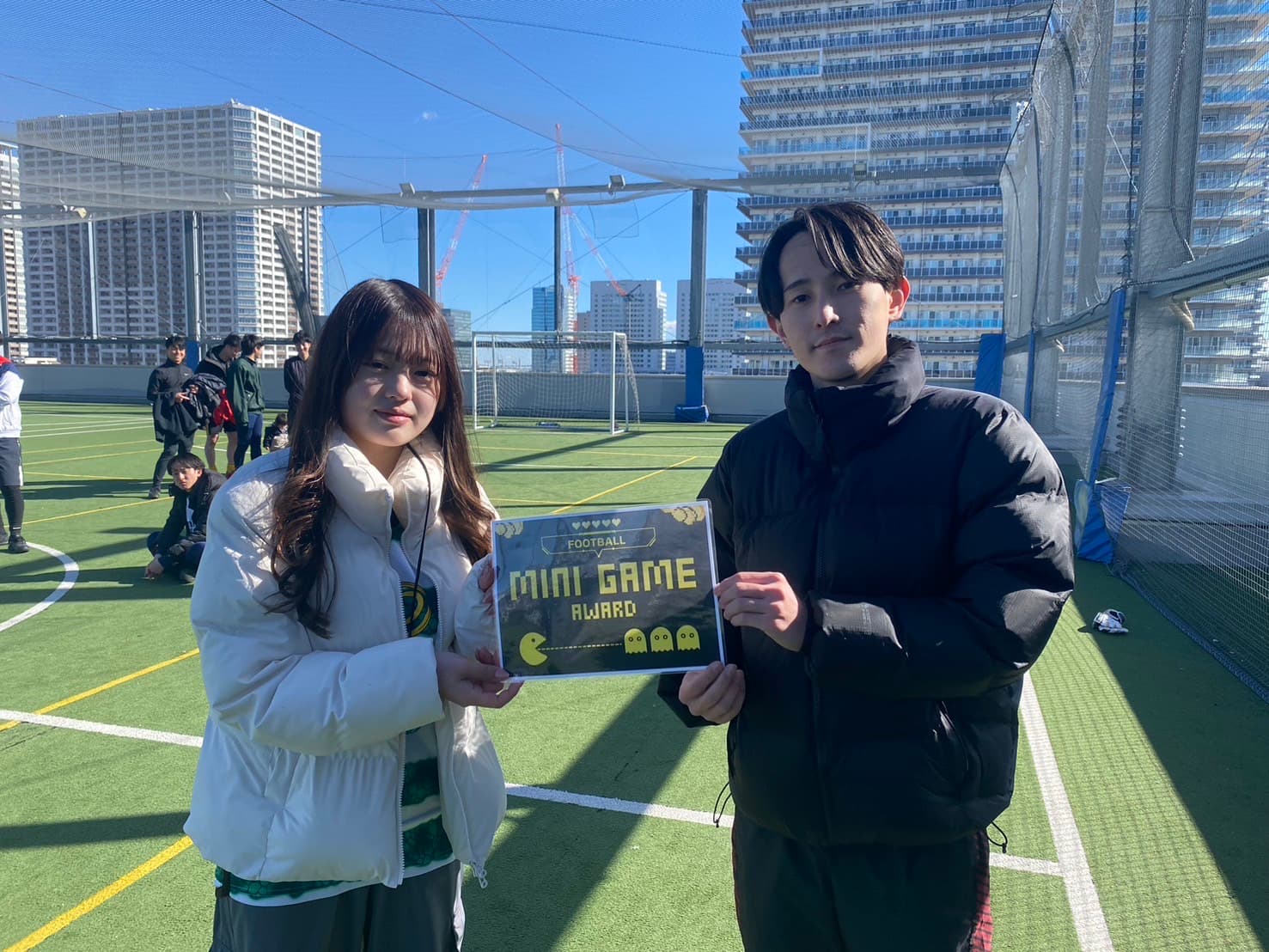 2025年2月8日 有明 BUDDYスポーツアリーナ 屋上人工芝コート フットサル 大会風景
