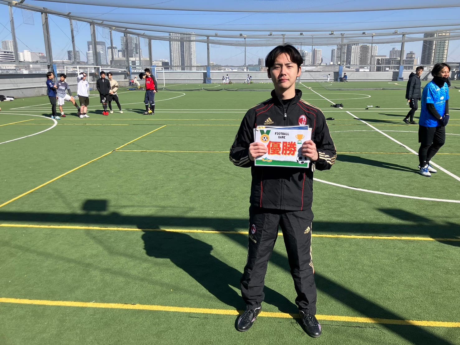 2025年2月11日 有明 BUDDYスポーツアリーナ 屋上人工芝コート フットサル 大会風景
