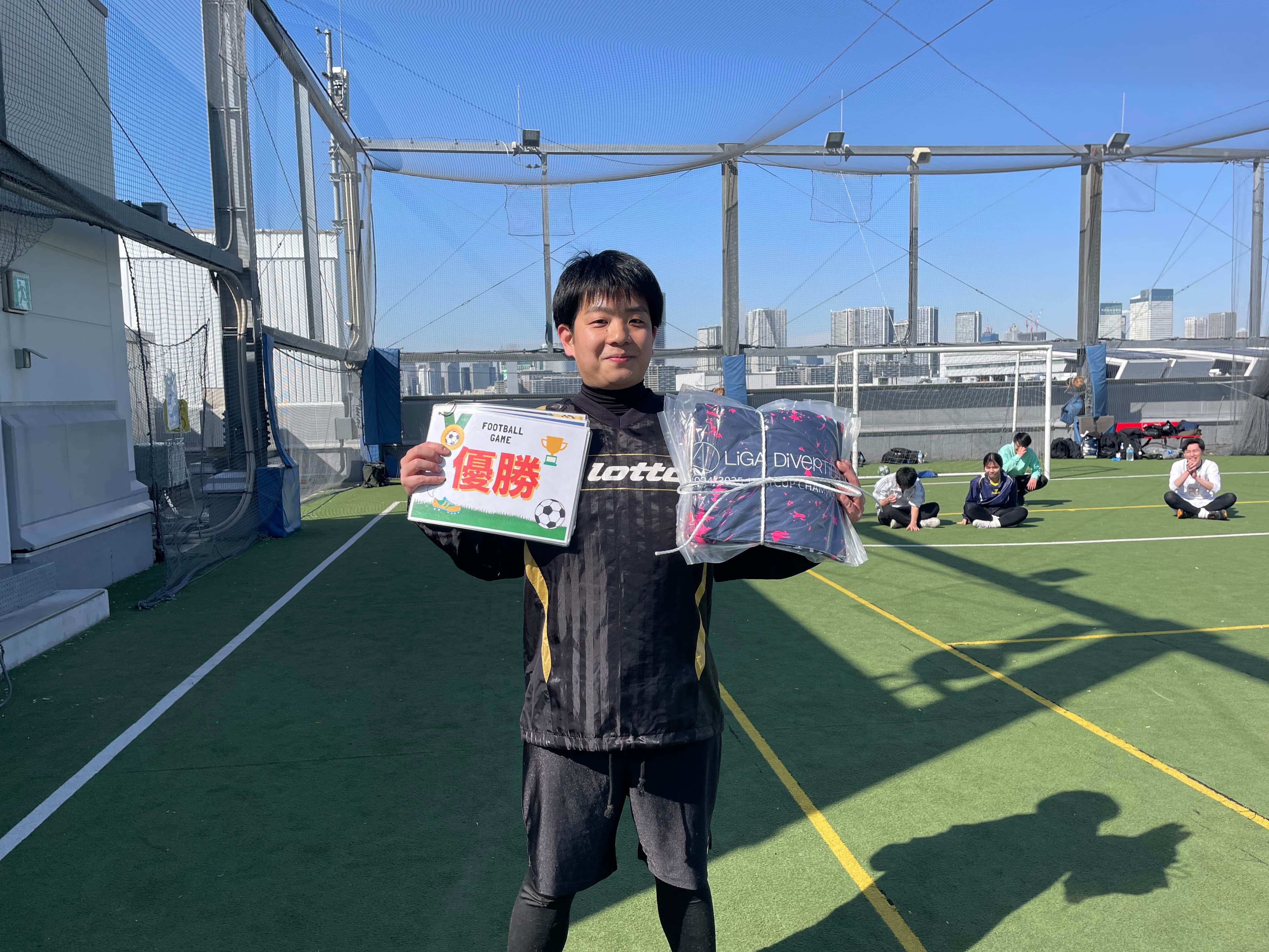 2025年2月15日 有明 BUDDYスポーツアリーナ 屋上人工芝コート フットサル 大会風景