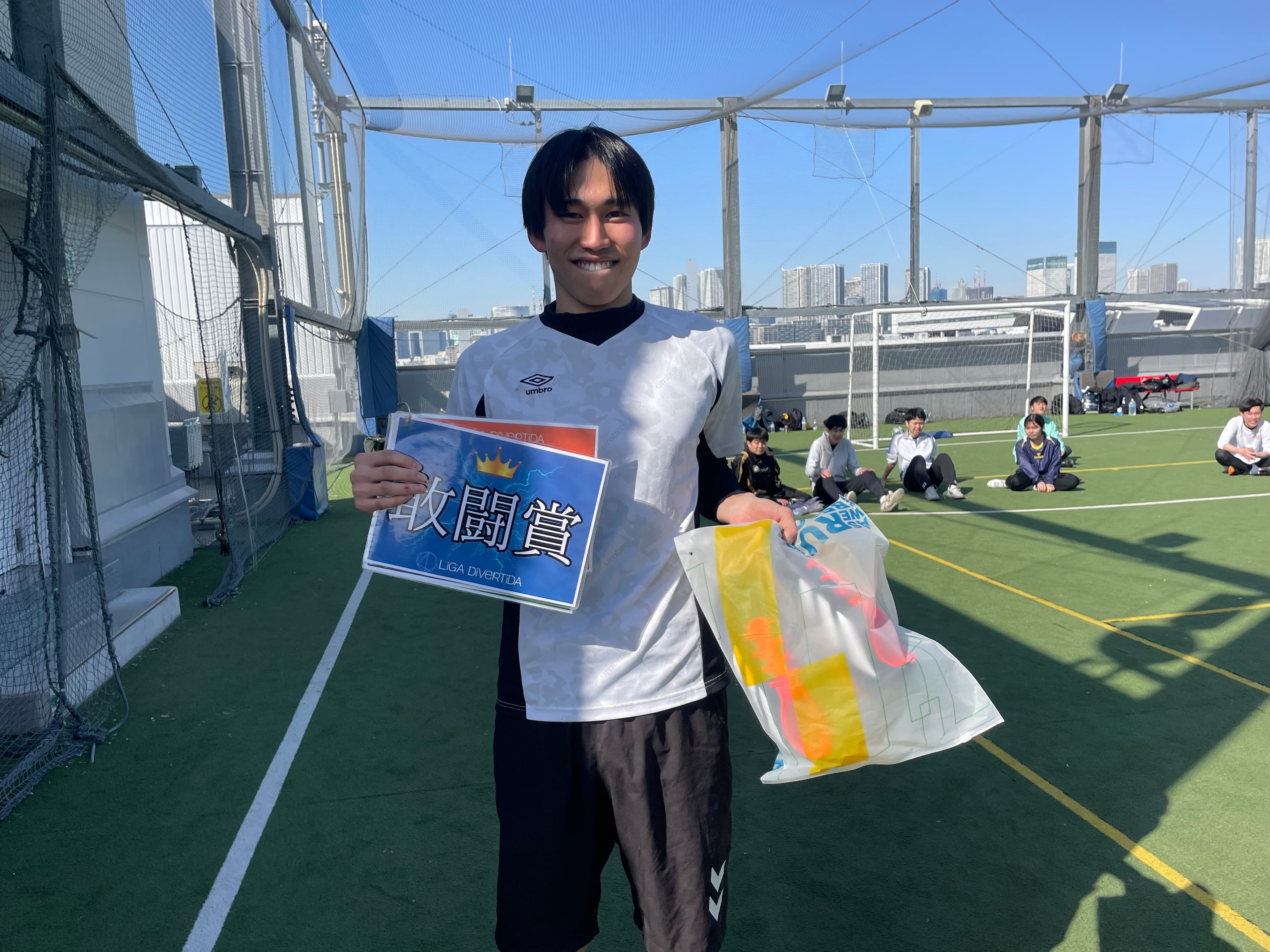 2025年2月15日 有明 BUDDYスポーツアリーナ 屋上人工芝コート フットサル 大会風景