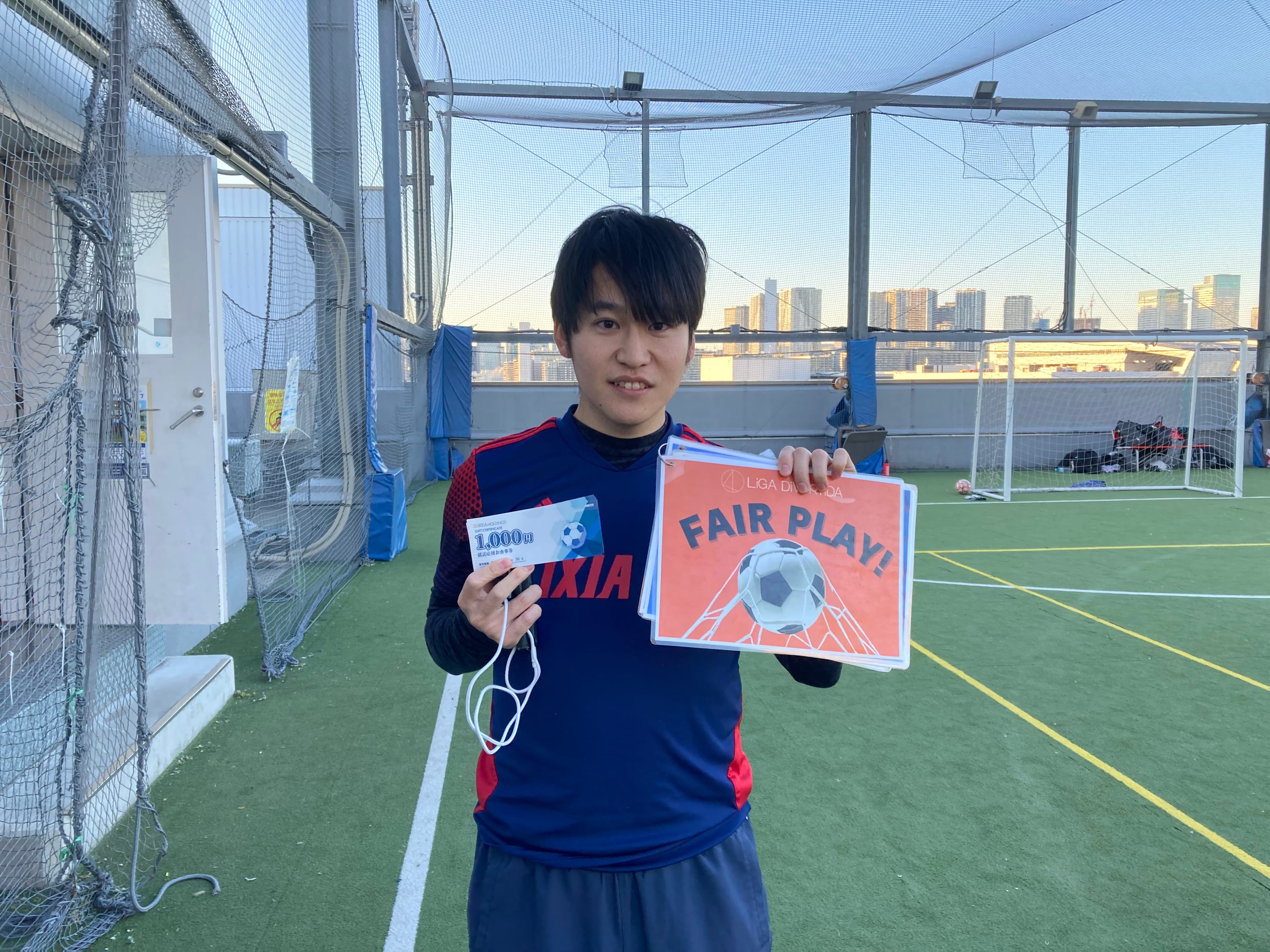 2025年2月22日 有明 BUDDYスポーツアリーナ 屋上人工芝コート フットサル 大会風景